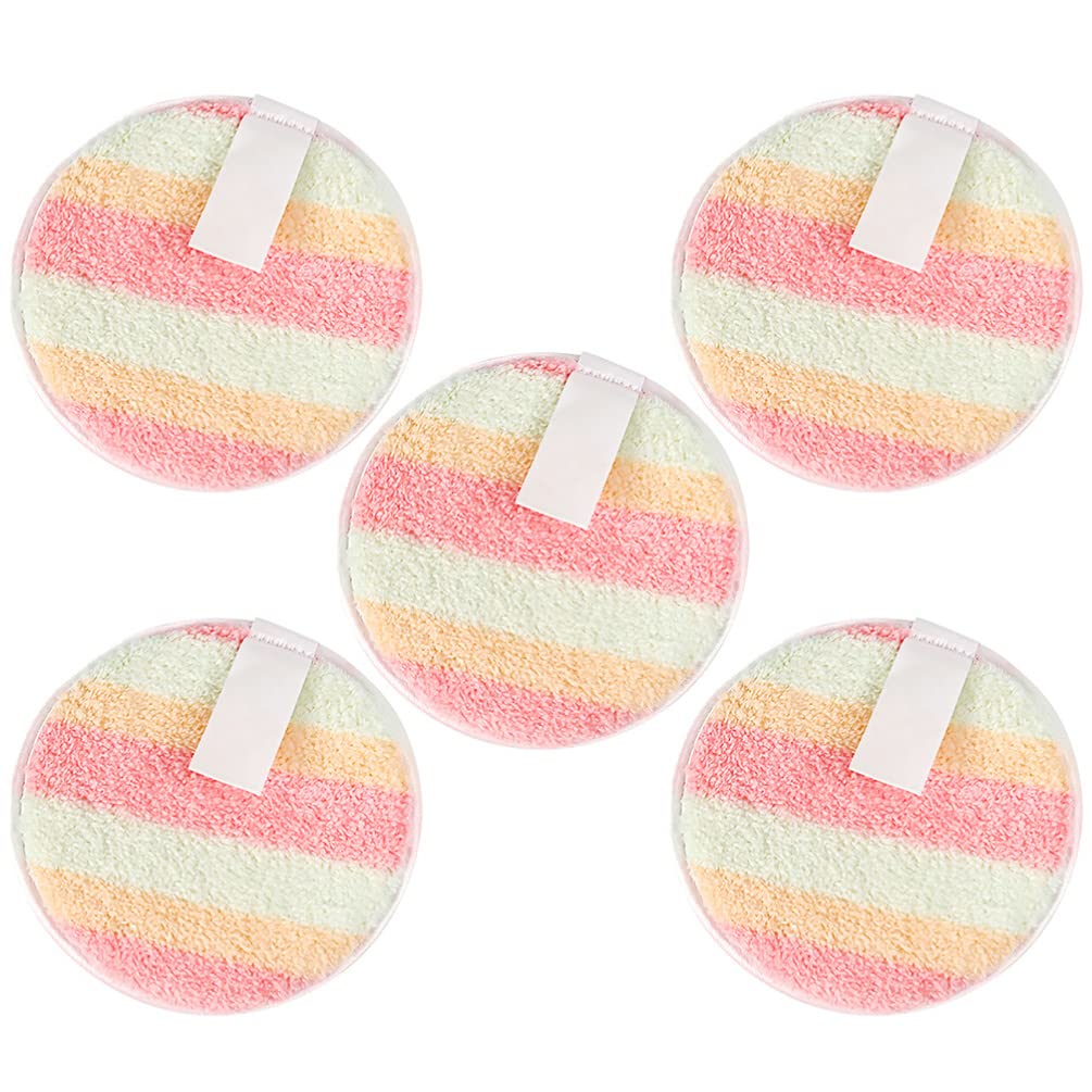 KALLORY 5-Pack Makeup Remover Sponges - Soft Exfoliating Facial Cleansing Sponges for Gentle Skin Care & Deep Pore Cleansing | Perfect for Daily Makeup Removal, Face Washing & Beauty Routine