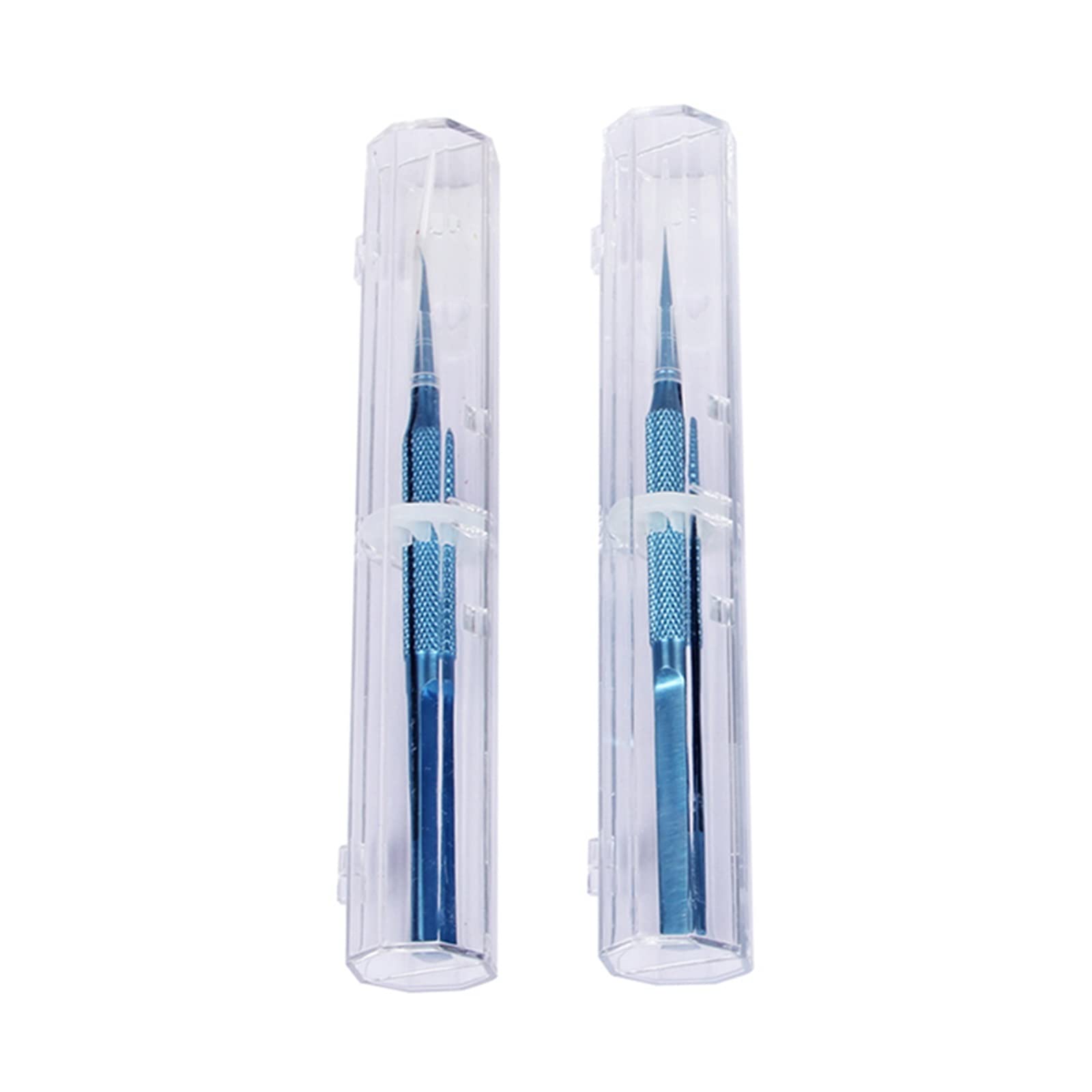 Professional Titanium Alloy Tweezers for Electronics Repair - Anti-Magnetic, Precise Fingerprint & Fly Line Motherboard Tools (Blue02) | Ideal for PCB Repair, Jewelry Making & Craft Projects