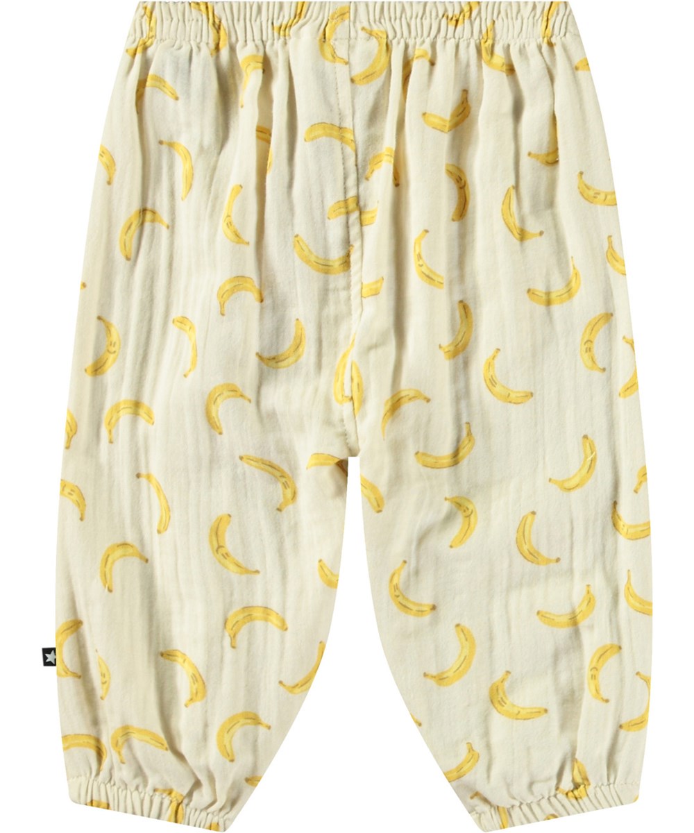 Molo Serene Pants - Soft Cotton Women's Lounge Pants with Cute Banana Print | Comfortable Sleepwear & Casual Home Wear for Relaxing Evenings