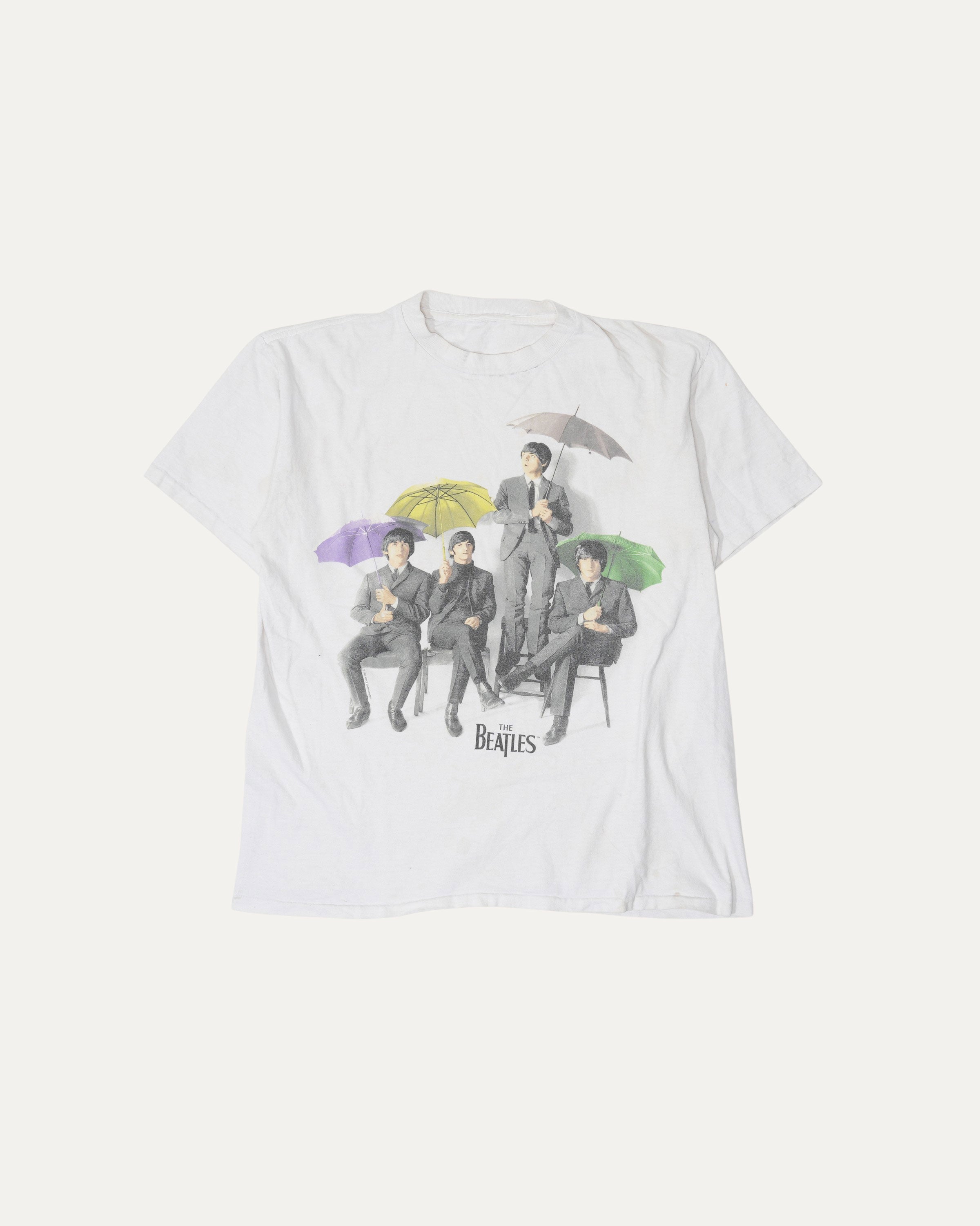 Vintage 1990s The Beatles Umbrella T-Shirt - Retro Band Tee for Music Fans & Concert Goers - Perfect for Casual Wear, Concerts & Beatles Fan Gifts