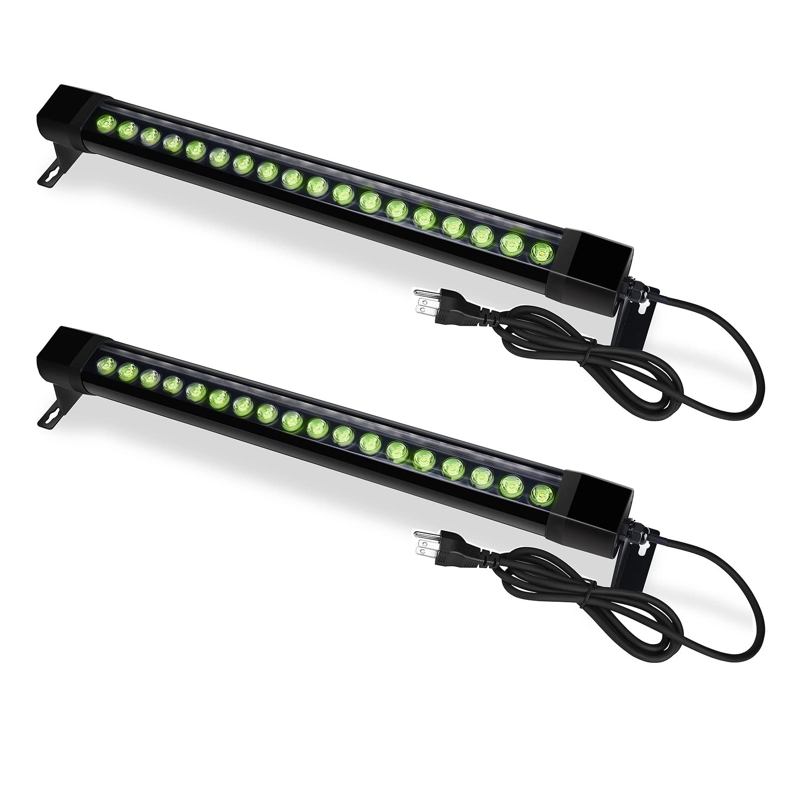 Nanzgecc Upgraded LED Wall Washer Light - IP67 Waterproof Green Linear Light Bar 120V for Indoor & Outdoor Use - Perfect for Garden, Yard, Backyard, Wall, and Landscape Lighting