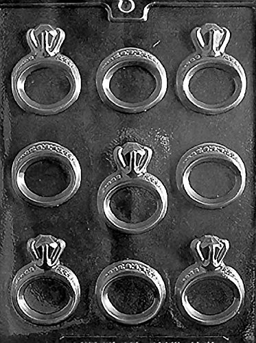 Premium Chocolate Candy Mold for Ring-Shaped Treats - Perfect for Birthday Parties, Weddings & DIY Candy Making - Life of the Party W051