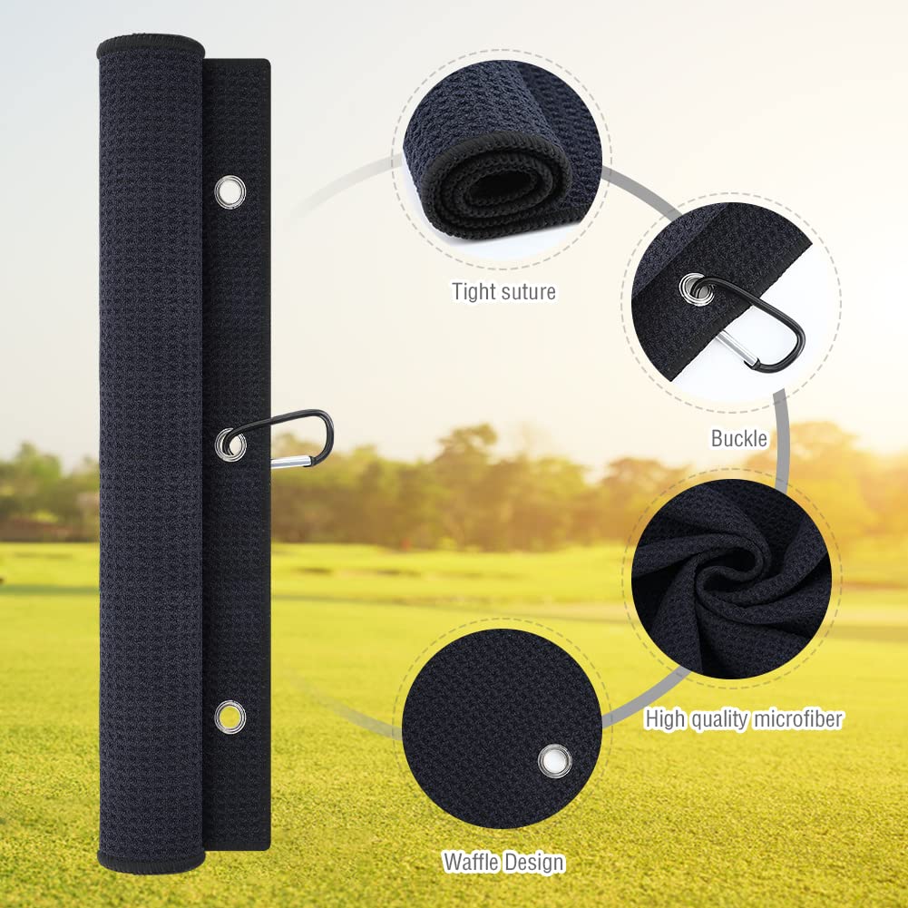 Premium Golf Club Cleaning Kit with Towel, Brush, Divot Tool & Ball Marker – Complete Golf Accessories Set for Men & Women – Perfect for Course Maintenance & Travel