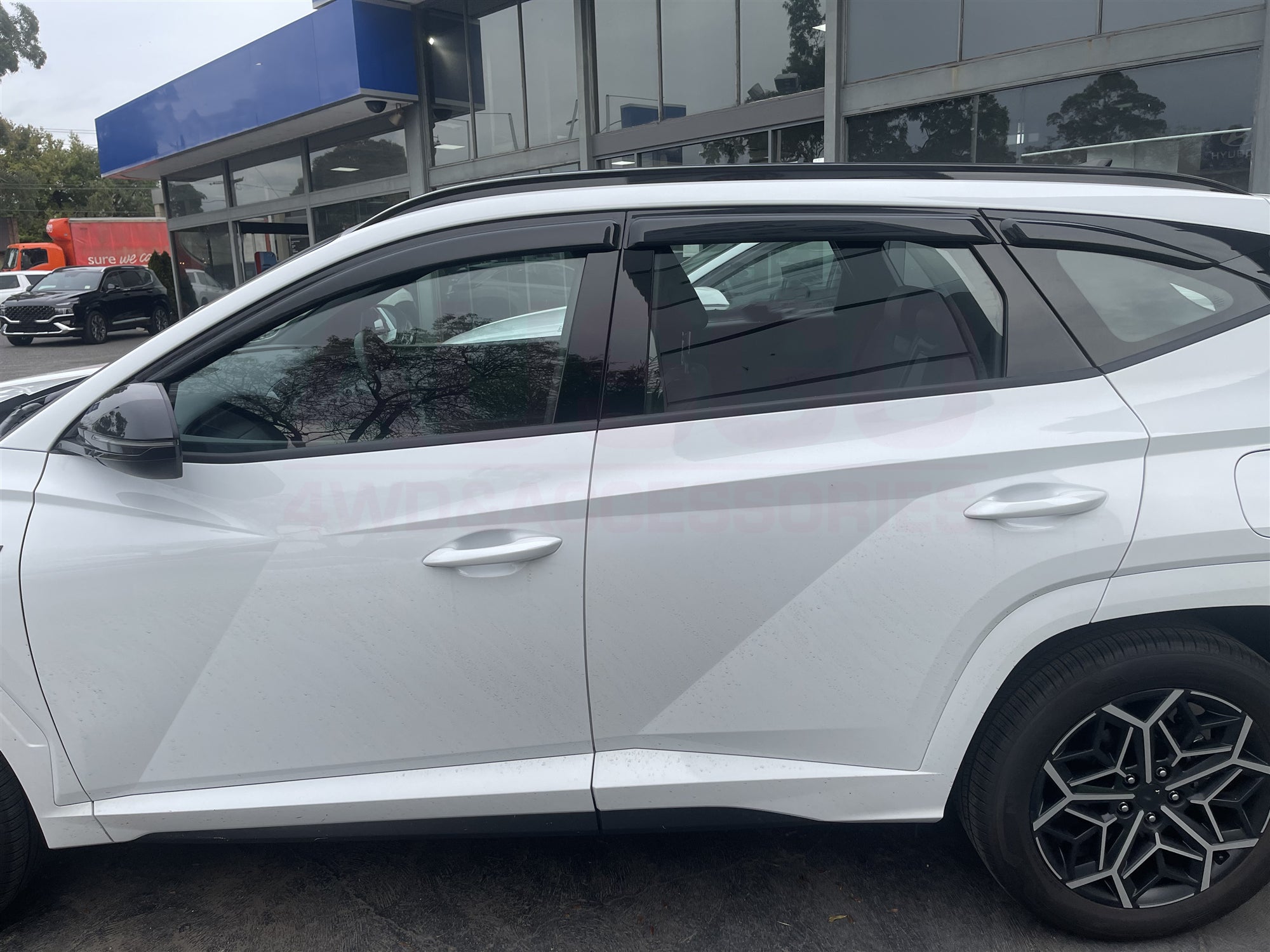 Premium Car Windshield Sun Shade for Hyundai Tucson 2021-2024 - UV Protection & Heat Reduction - Perfect for Parking & Road Trips
