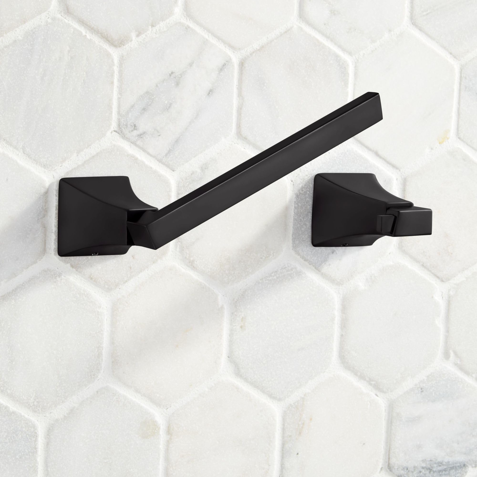 Signature Hardware 446953 Vilamonte Brushed Nickel Wall Mounted Pivoting Toilet Paper Holder - Space Saving Bathroom Organizer for Modern Homes