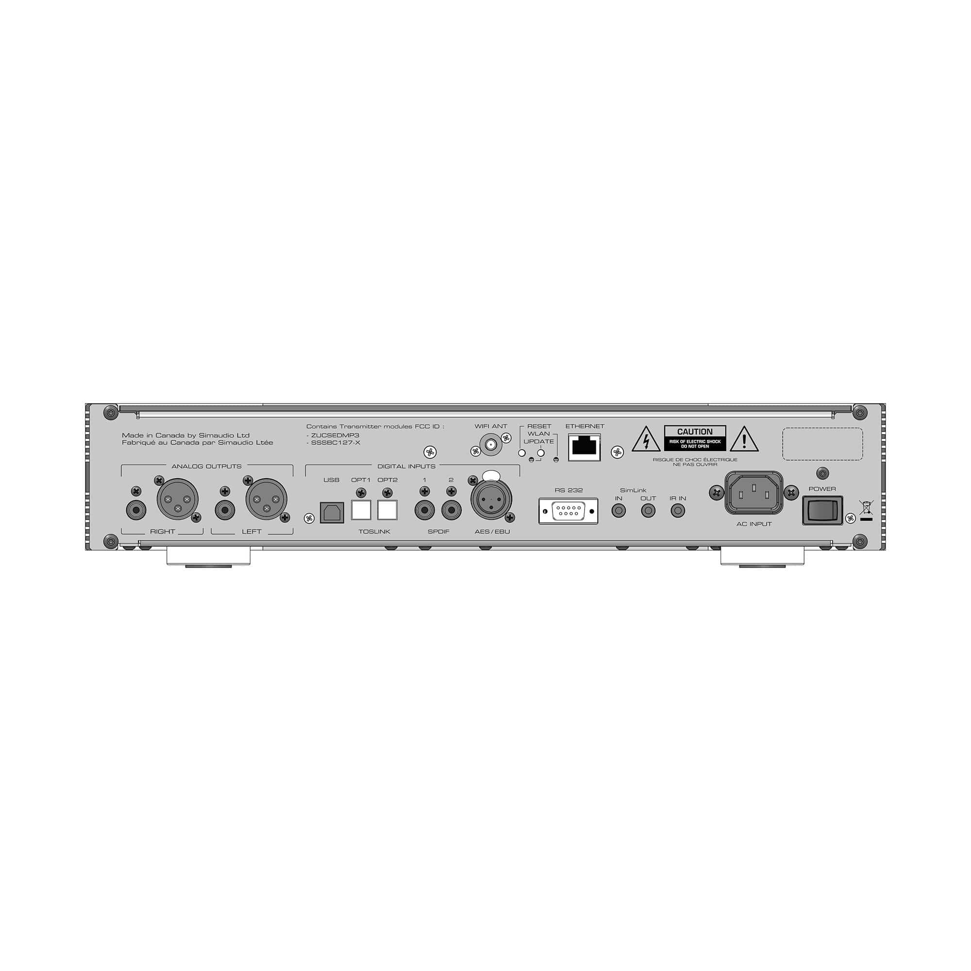 Simaudio MOON 280D DSD DAC & MiND2 Streamer - High-Resolution Digital Audio Converter with Network Streaming - Perfect for Home Theater & Audiophile Music Listening