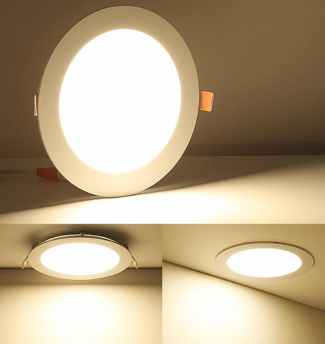 Ultra-Thin LED Downlight - Energy Efficient Recessed Ceiling Light for Home, Kitchen, Bathroom & Office Lighting
