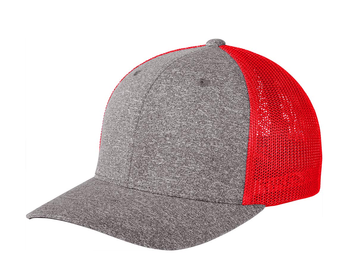 Best Flexible Melange Mesh Back Trucker Cap for Men & Women - Breathable Adjustable Baseball Hat for Outdoor, Sports, and Casual Wear