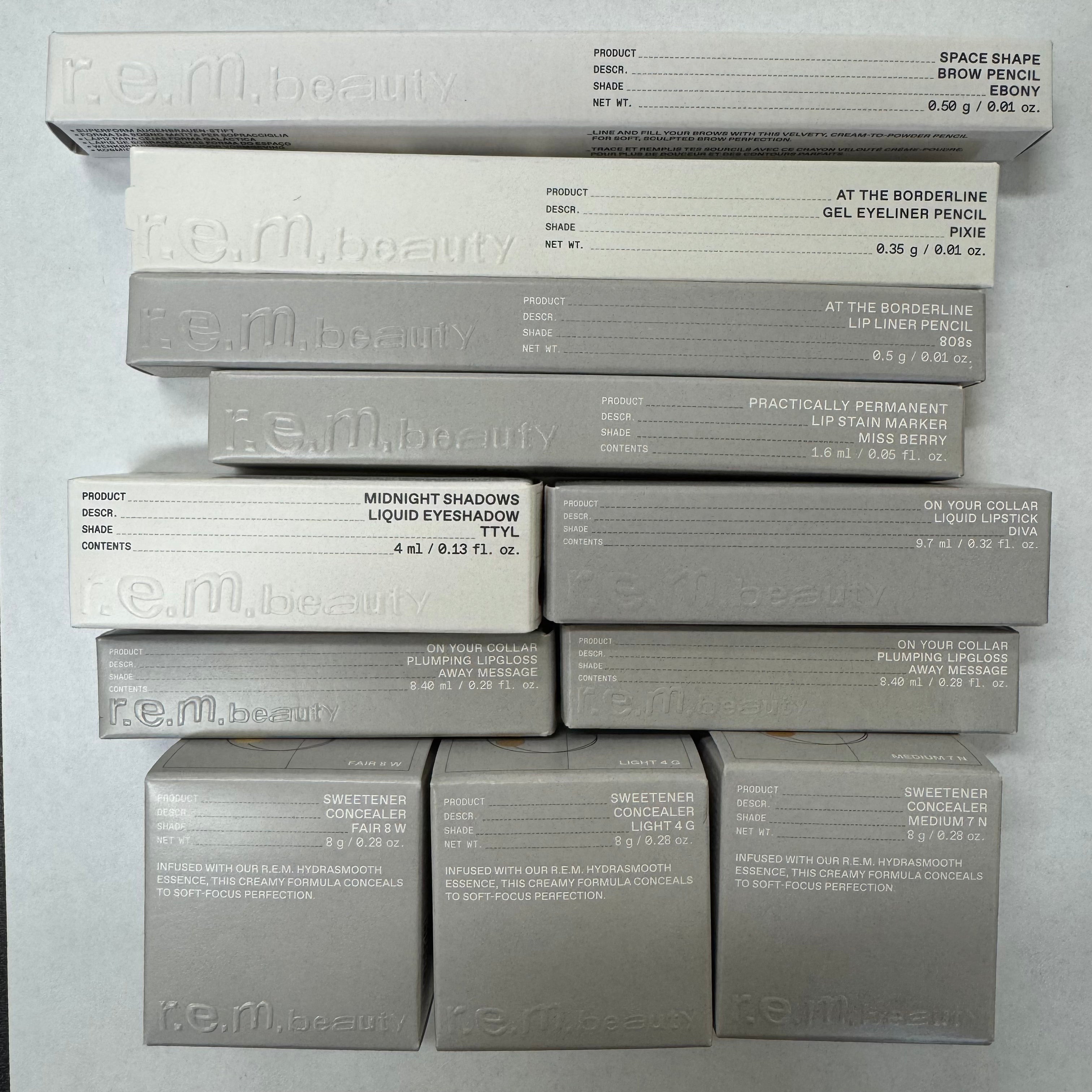 Wholesale R.E.M. Beauty Cosmetics Bulk Lot - 50 Piece Assorted Makeup Set for Professional Salons & Retail Stores | Perfect for Makeup Artists, Beauty Shops & Wholesale Distributors
