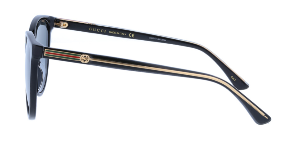 Gucci GG0377SK 001 Black/Grey Gradient Cat Eye Women's Sunglasses - Stylish UV Protection Shades for Fashion & Outdoor Activities