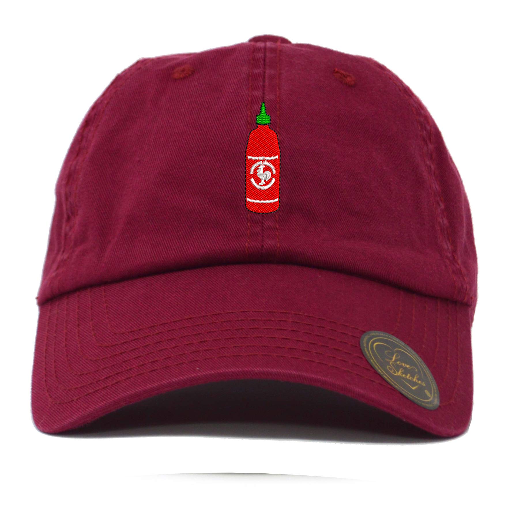 Spicy Hot Sauce Embroidered Classic Polo Baseball Cap - Low Profile Dad Hat for Men & Women - Perfect for Casual Wear, Sports, and Outdoor Activities
