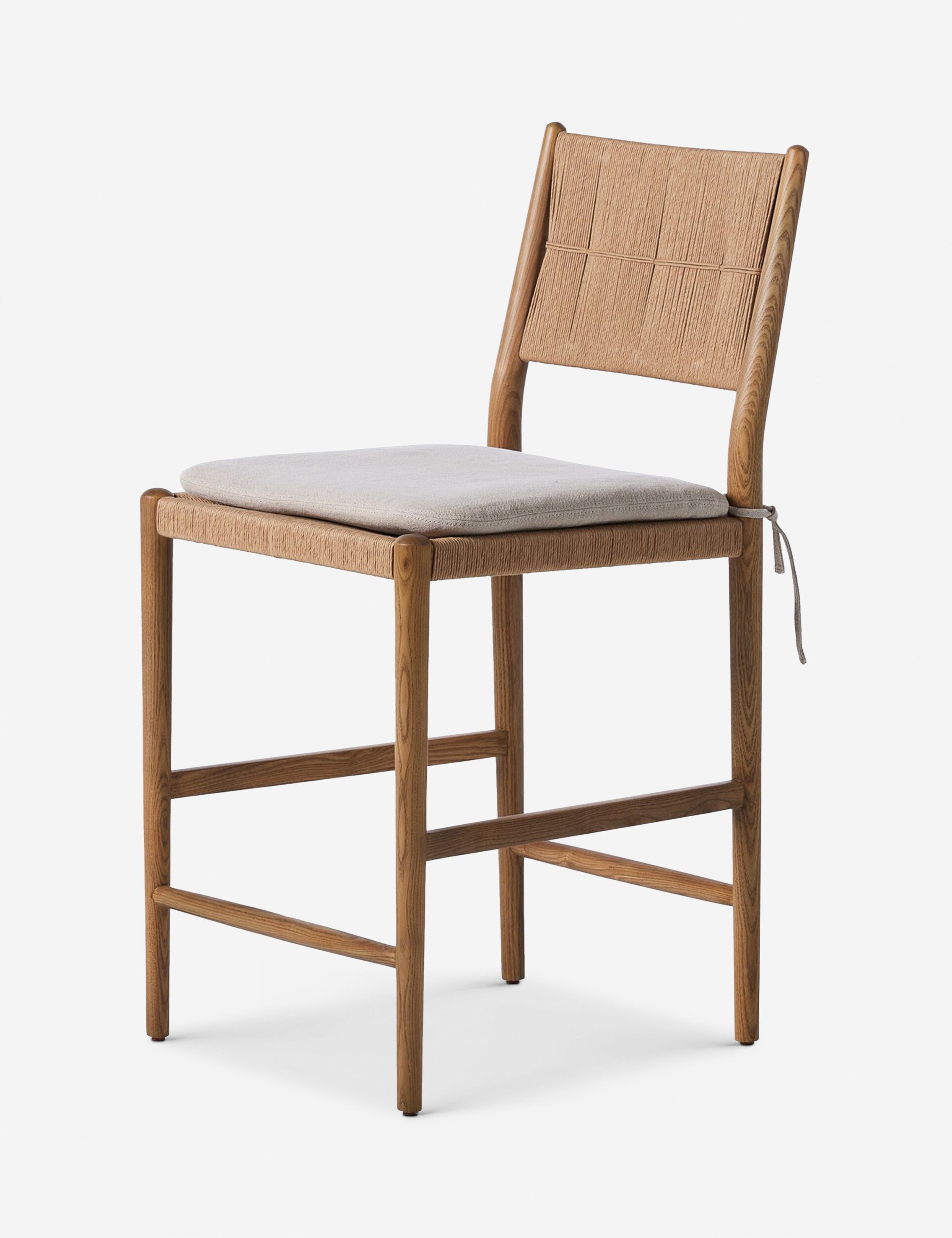 Dara Bar and Counter Stool by Amber Lewis x Four Hands - Modern Kitchen & Dining Stools for Home Bar, Breakfast Nook, and Restaurant Use