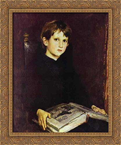 Viktor Vasnetsov Portrait of Michael Vasnetsov - 20x24 Inch Gold Ornate Wood Framed Canvas Art - Perfect for Living Room, Bedroom & Office Decor