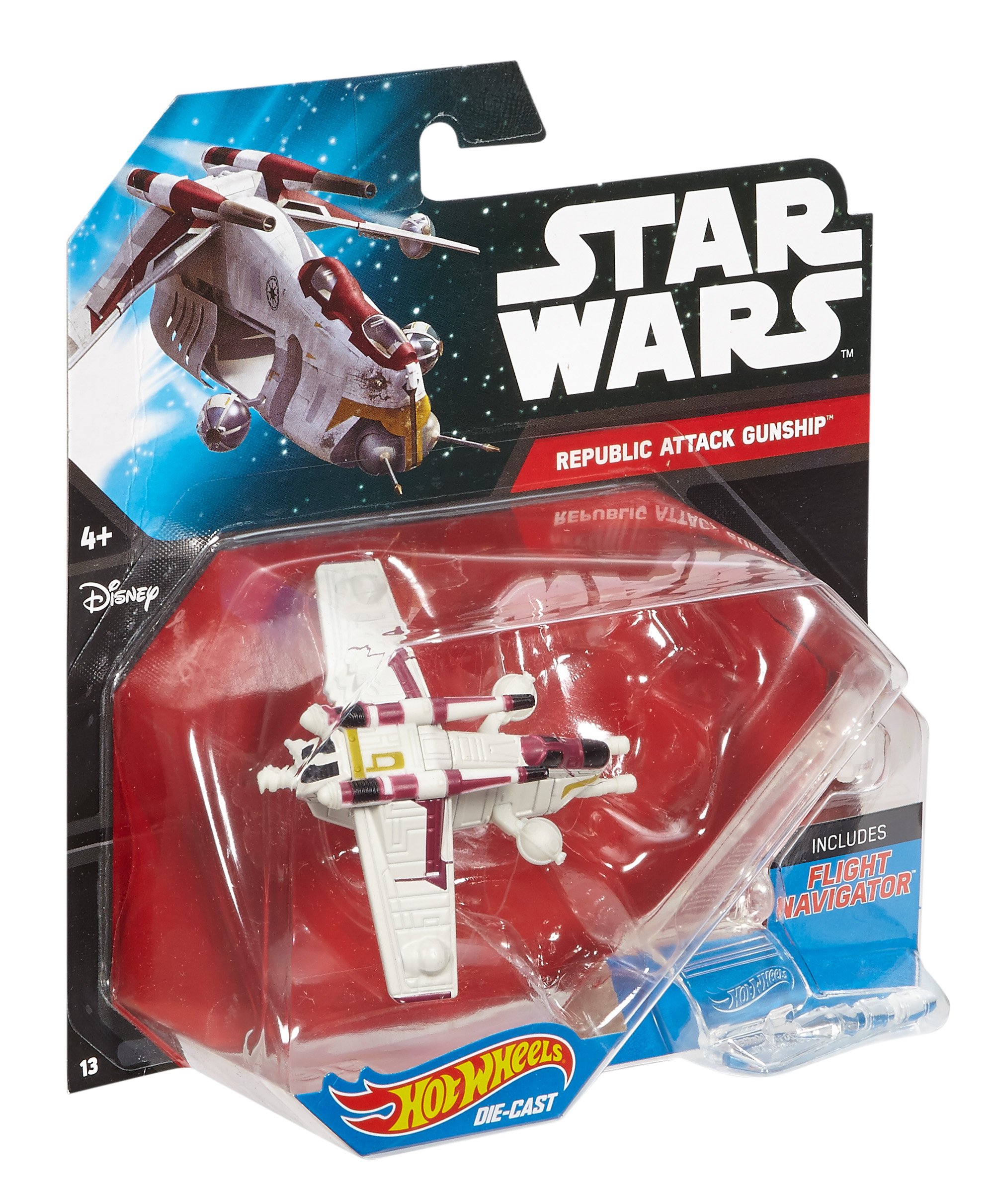 Hot Wheels Star Wars Republic Gunship Die-Cast Vehicle - Collectible Toy for Kids & Adults - Perfect for Display, Play & Star Wars Fans