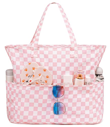 Checked Pink White