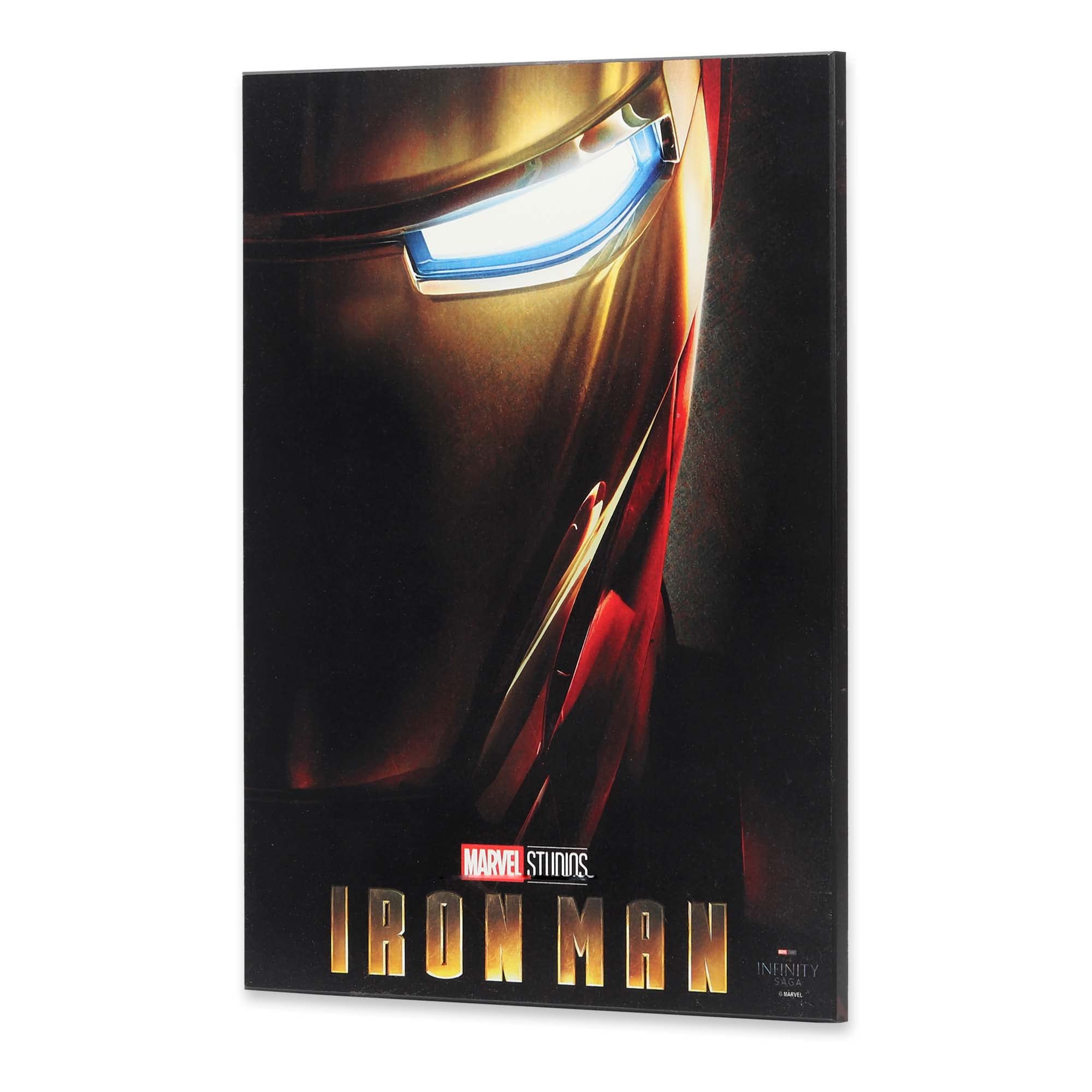 Marvel Iron Man Movie Poster Wood Wall Art - Classic Iron Man Picture for Man Cave, Bedroom & Home Theater Decor | Superhero Gift for Fans & Collectors