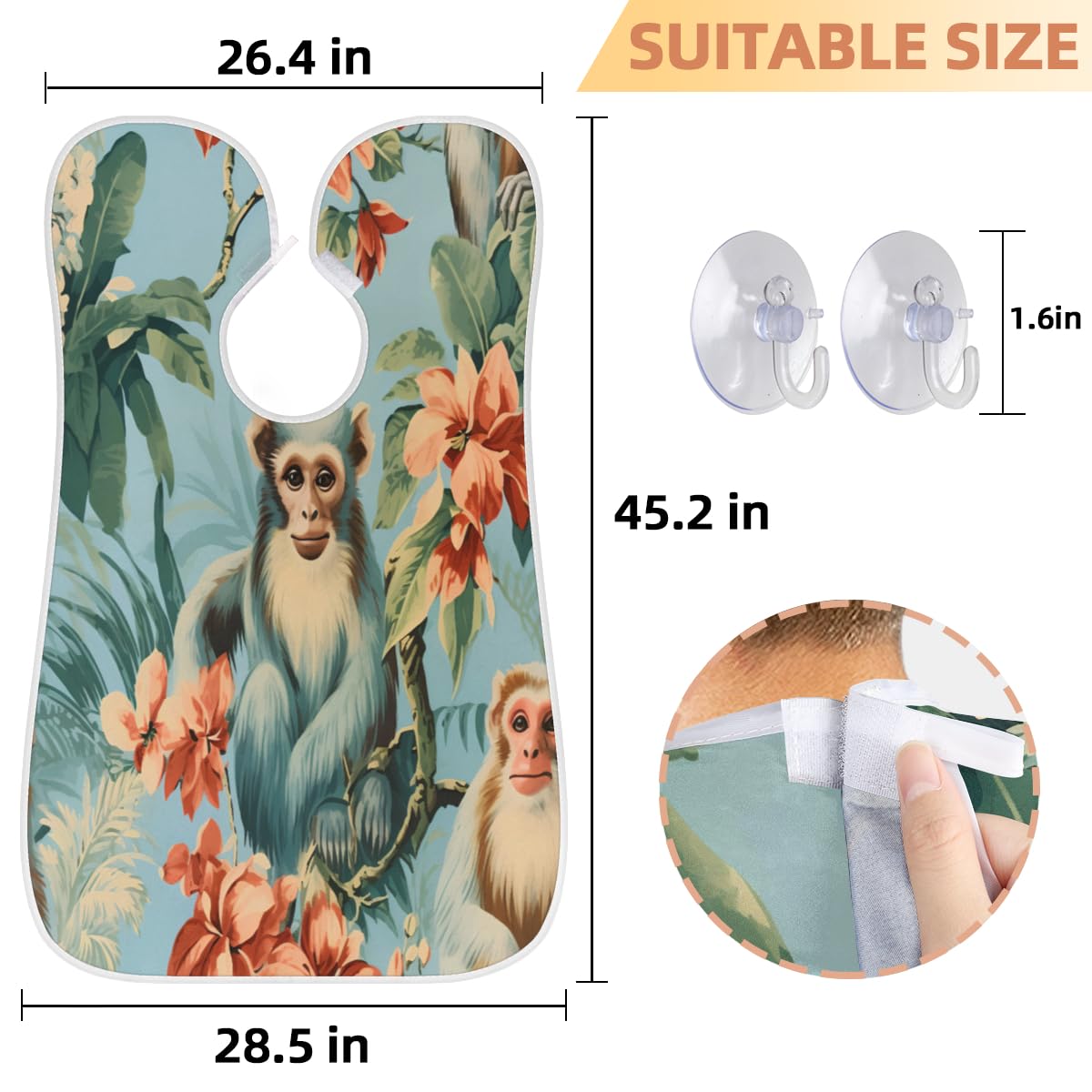 **Men's Beard Shaving Bib - Waterproof Hair Dye & Makeup Apron for Barbers & Stylists - Sink Hair Catcher & Grooming Tool - Perfect for Home & Salon Use**