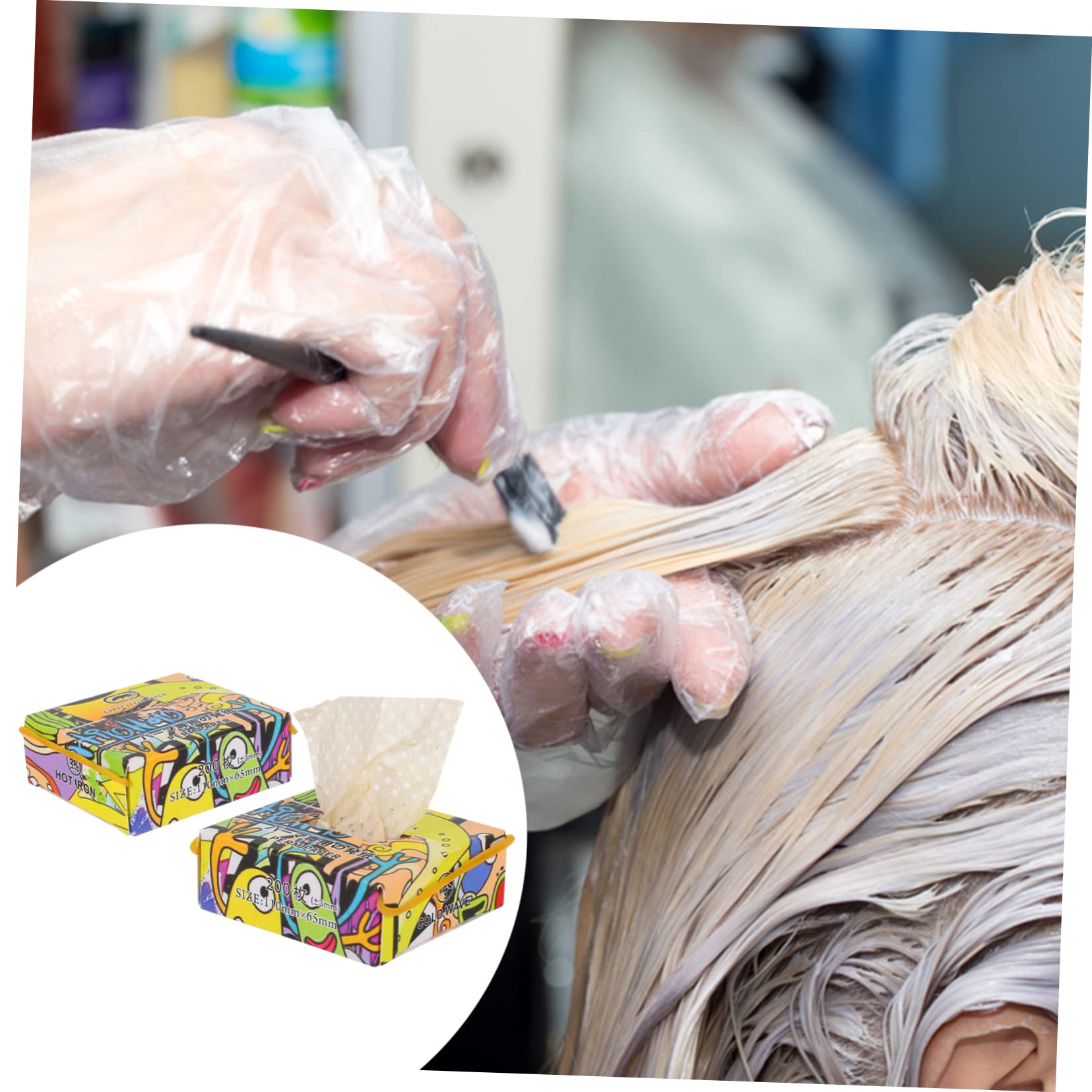 Minkissy 1200 Pcs Perm Paper Hair Curling Tissue - Salon Quality Hairdressing Styling Tool for End Curly Perm Stick & Packaging | Perfect for Salon Professionals & Home Hair Styling