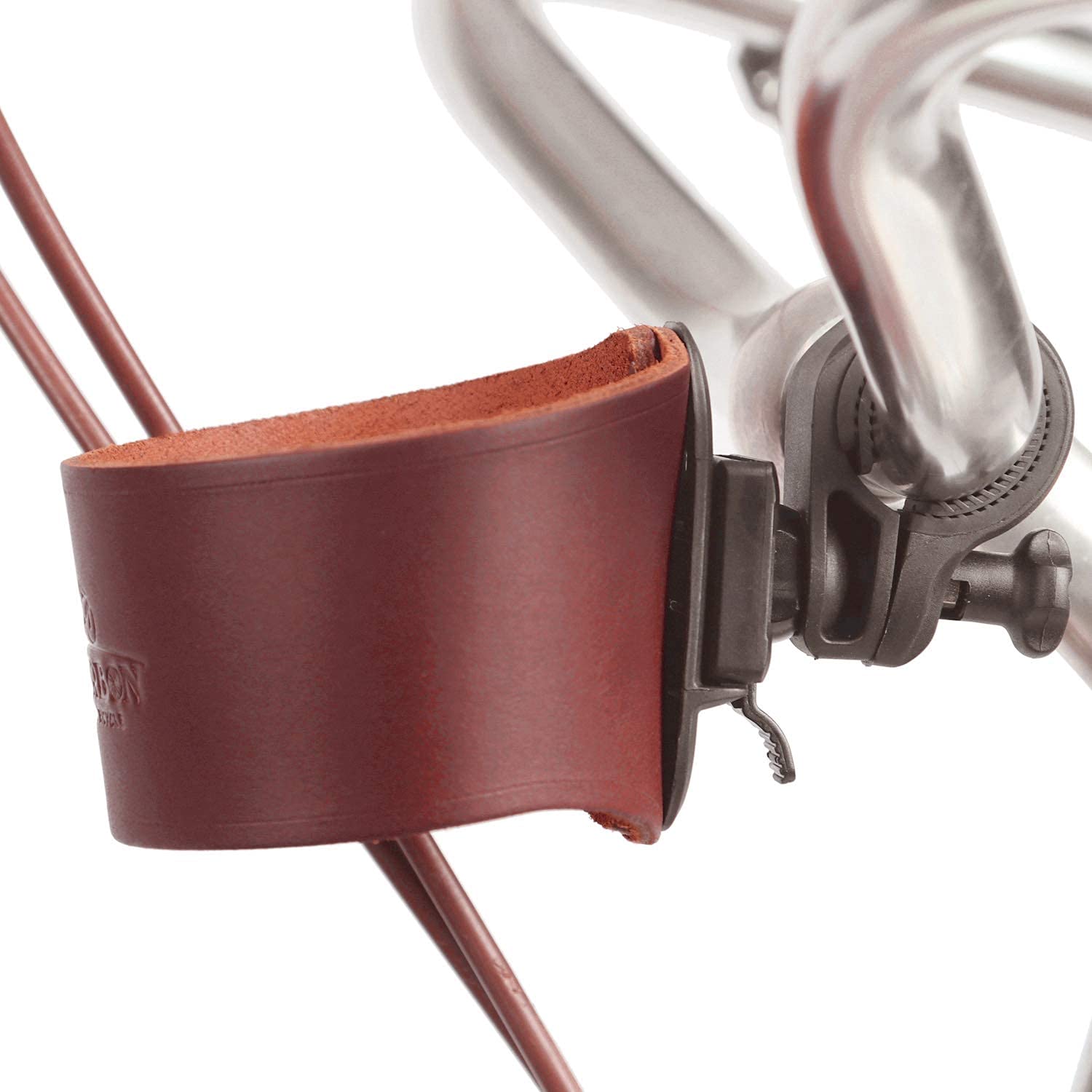 **Tourbon Leather Bike Cup Holder - Bicycle Water Bottle & Coffee Cage Mount - Perfect for Cycling, Commuting & Outdoor Adventures**