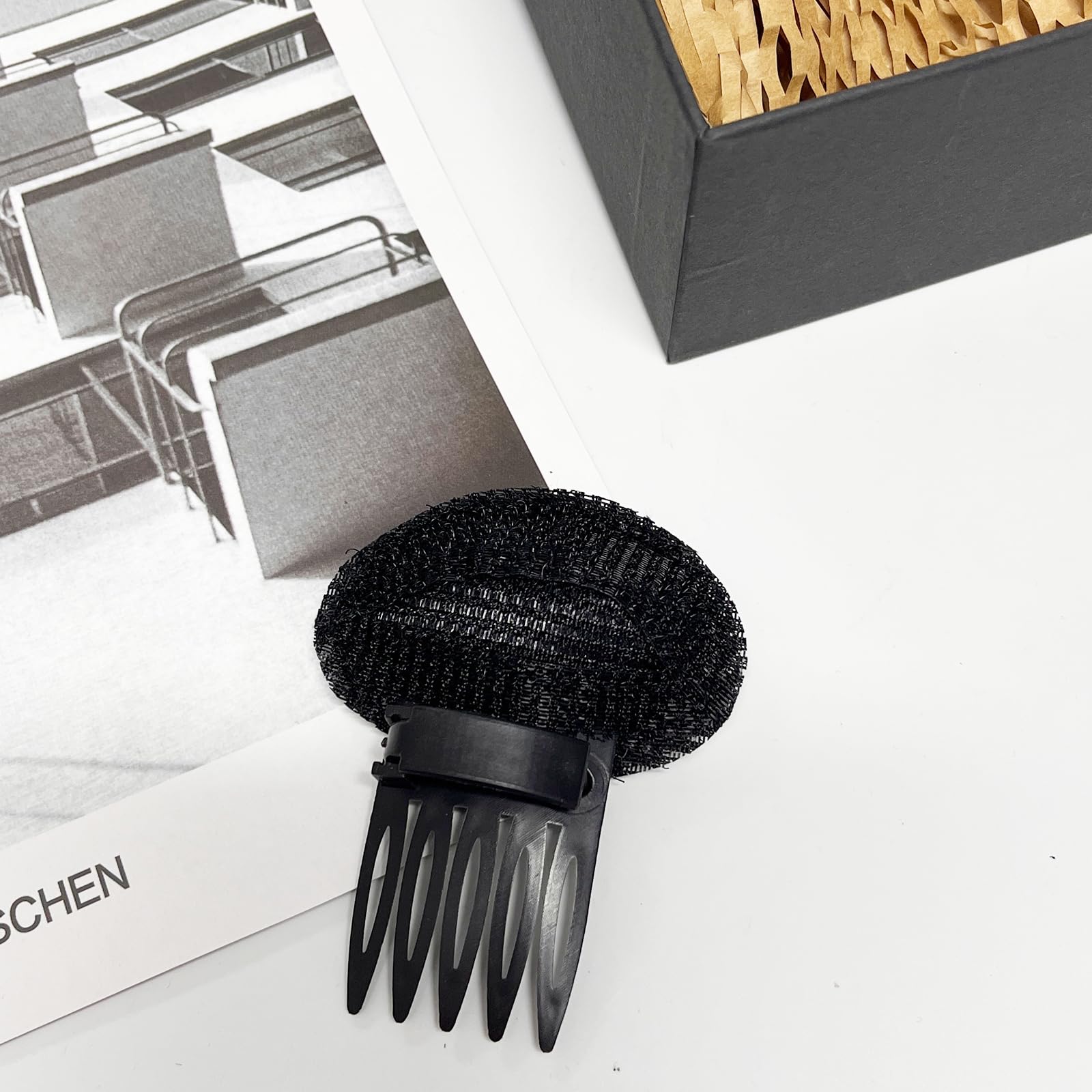 Bump Up Hair Styling Sponge Set - Volumizing Hair Bases, Inserts, Combs & Clips for Women & Girls - DIY Updo & Bun Accessories - Perfect for Parties, Weddings & Everyday Hairstyles (ZBb)