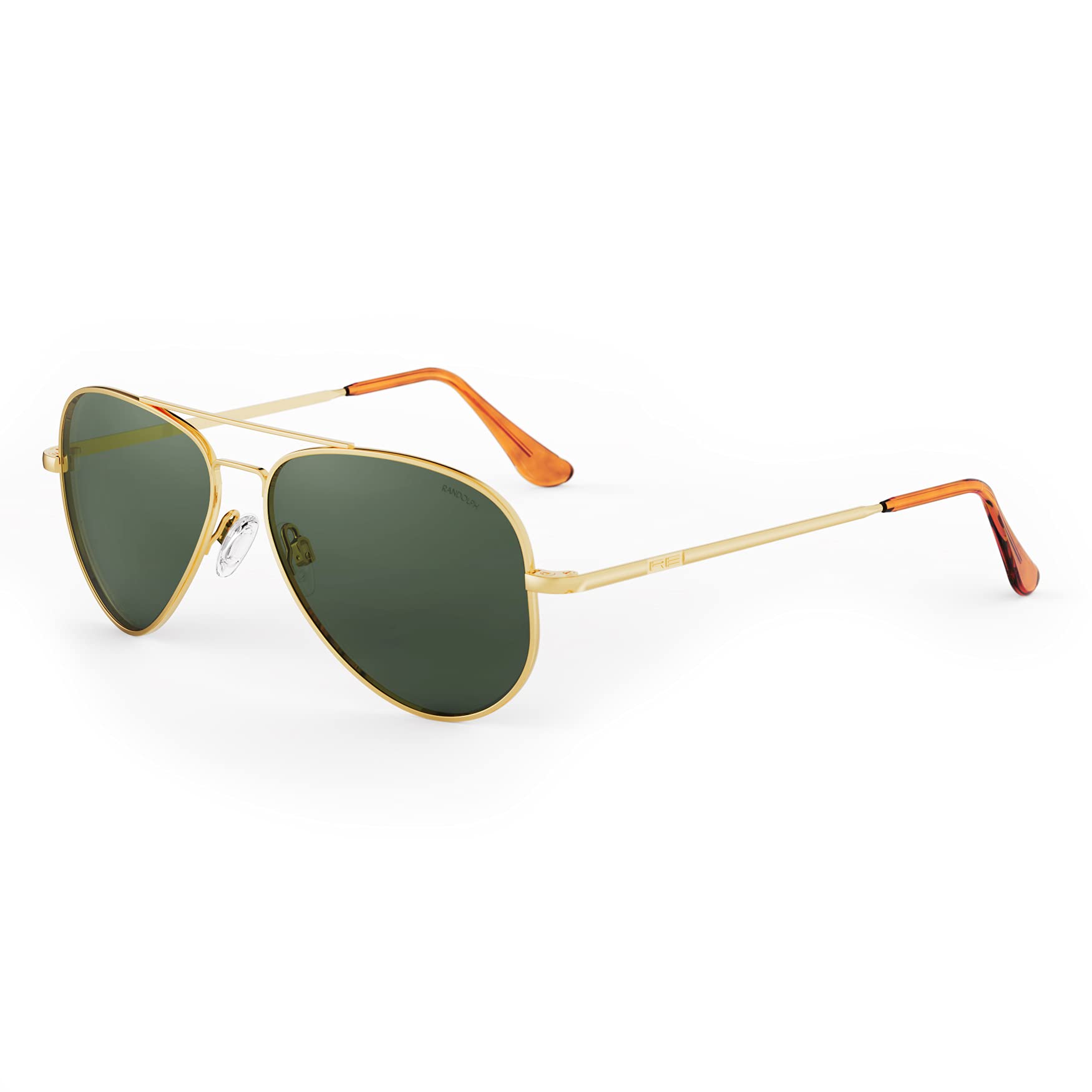 Randolph USA Concorde Classic Aviator Sunglasses for Men & Women - 100% UV Protection Polarized Lenses - Vintage Pilot Style Eyewear for Driving, Outdoor Activities & Fashion Accessories