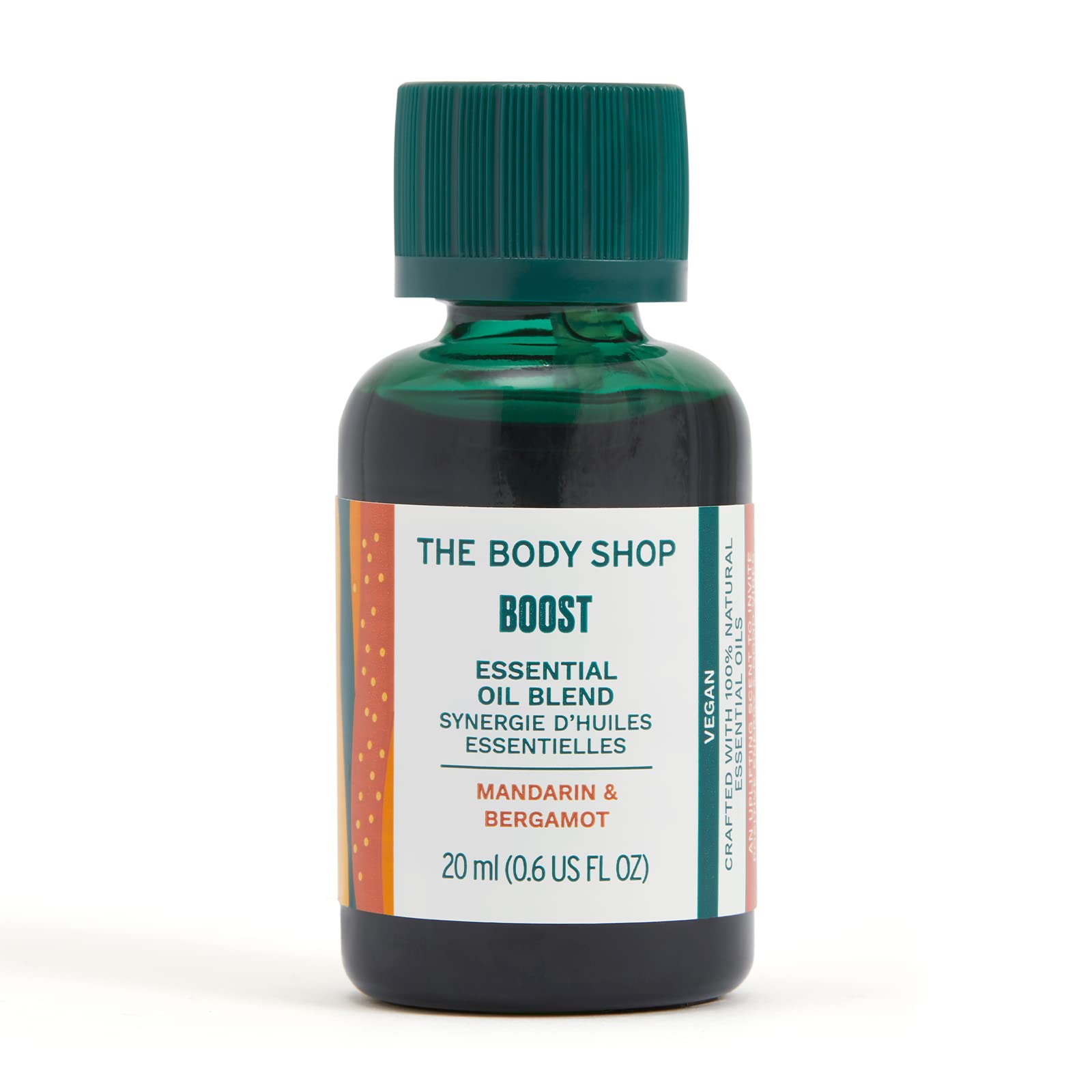 The Body Shop Boost Essential Oil Blend 20ml - 100% Pure Aromatherapy Oil for Relaxation & Stress Relief - Perfect for Diffusers, Massage & Home Spa