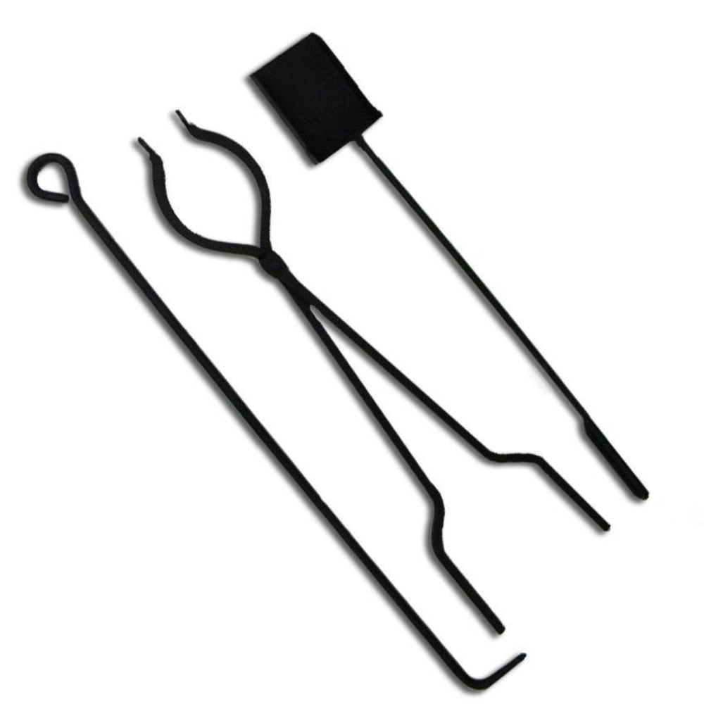 Amish Handcrafted Fire Pit Tools Set - Premium Fireplace Accessories for Outdoor & Indoor Use - Perfect for Camping, Backyard, Patio, and Fireplace
