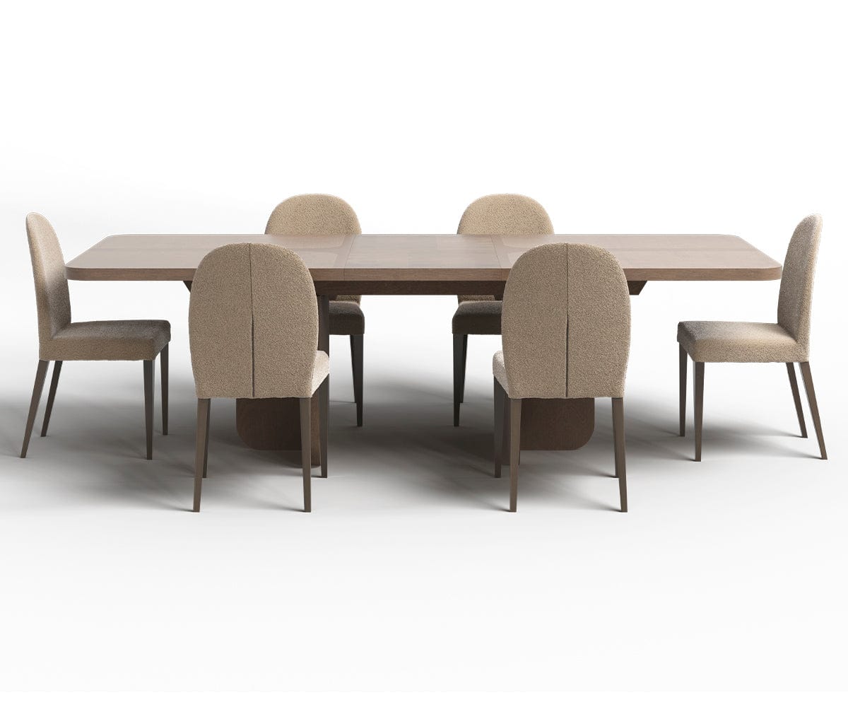Sancia Extendable Dining Table - Expandable for 6 to 8 People - Perfect for Family Gatherings & Dinner Parties