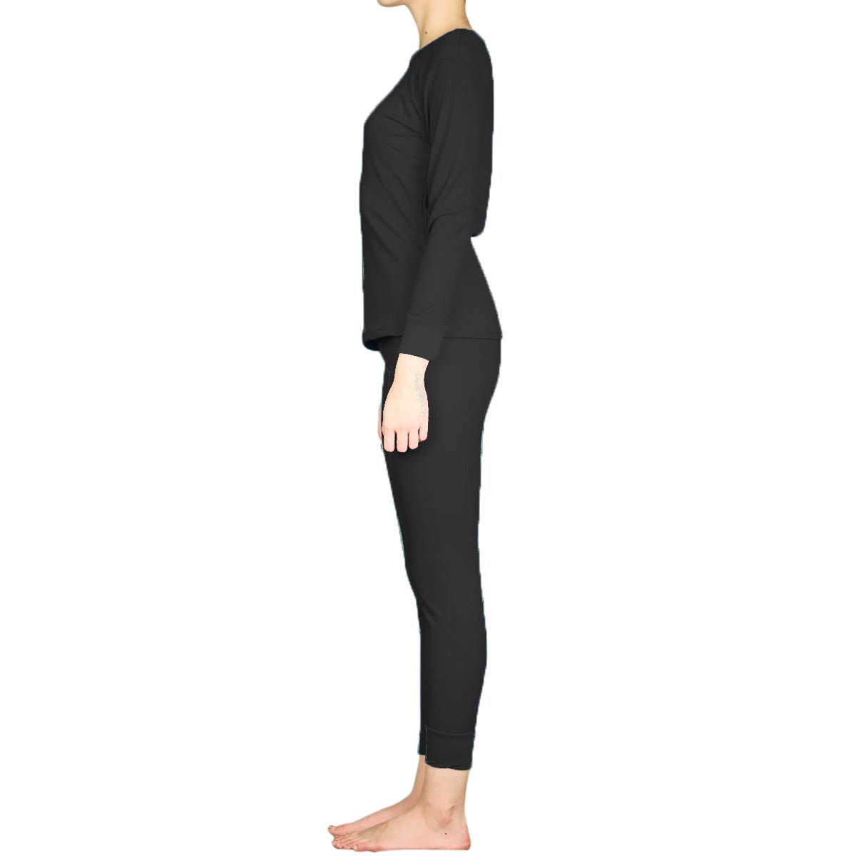 LAVRA Women's Thermal Underwear Set - 100% Cotton Waffle Knit Long John Top & Pants for Winter Warmth | Cozy Sleepwear, Cold Weather Base Layer & Lounge Wear for Indoor/Outdoor Activities