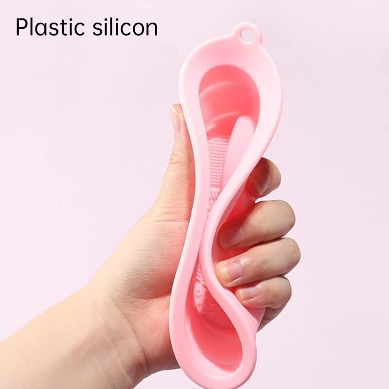 **Professional Silicone Makeup Brush Cleaning Bowl & Pad - Portable Folding Cosmetic Brush Cleaner Mat for Easy Washing (Multicolor) - Perfect for Travel, Home & Salon Use**