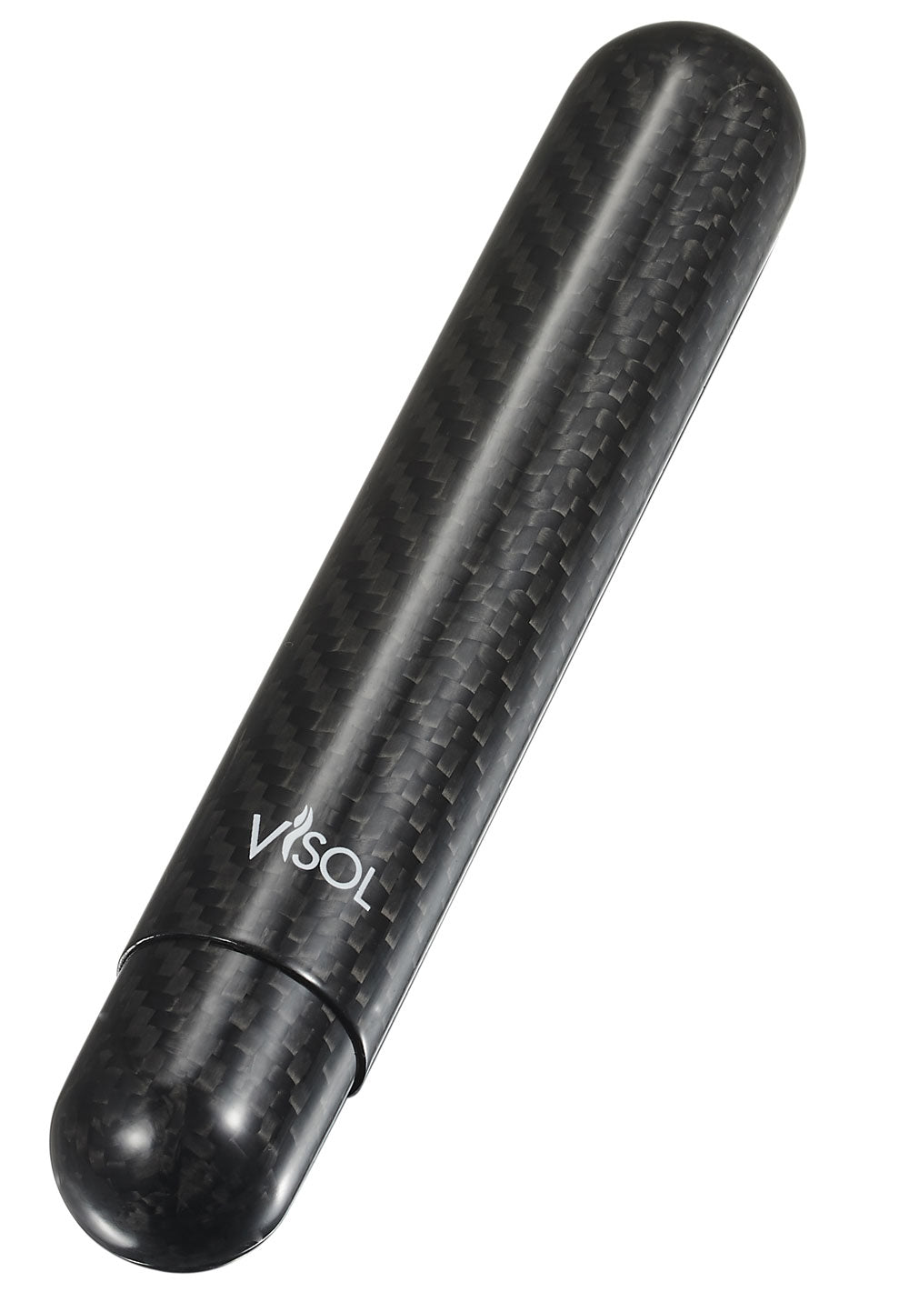 Premium Carbon Fiber Single Cigar Tube - Airtight Humidor Travel Case for Cigars | Perfect for Outdoor Adventures, Business Travel & Gifts