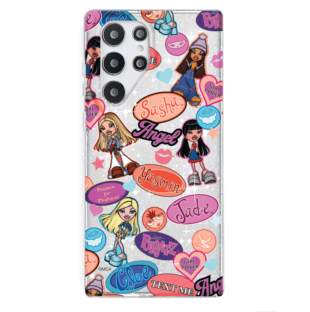 Bratz Glitter Phone Case for Samsung Galaxy - Trendy Protective Cover for Girls, Teens & Bratz Fans | Perfect for School, Parties & Everyday Use