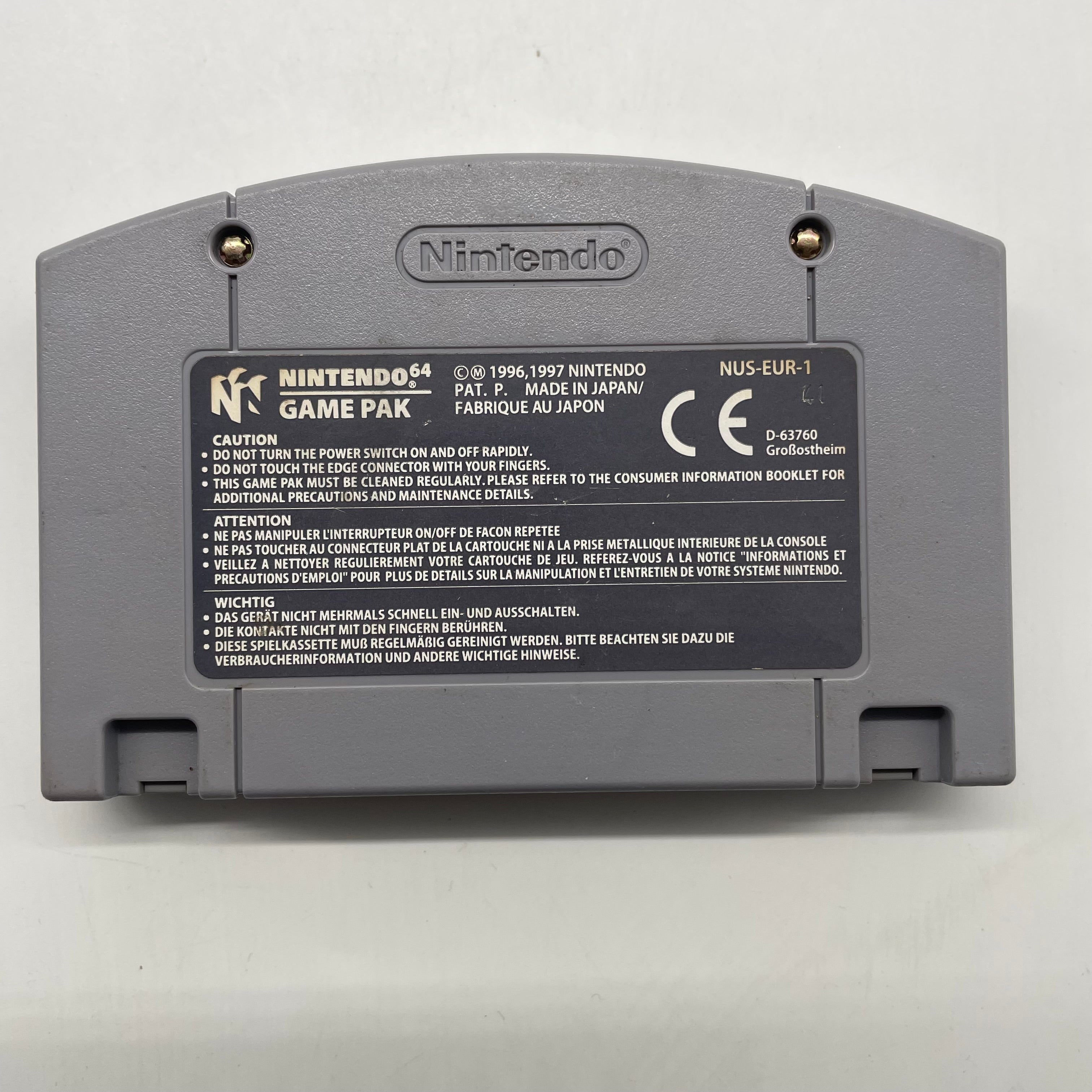 Duke Nukem Zero Hour N64 Game Cartridge - Nintendo 64 Retro Video Game - Classic Shooter Action for N64 Console - Perfect for Collectors & Retro Gaming Enthusiasts