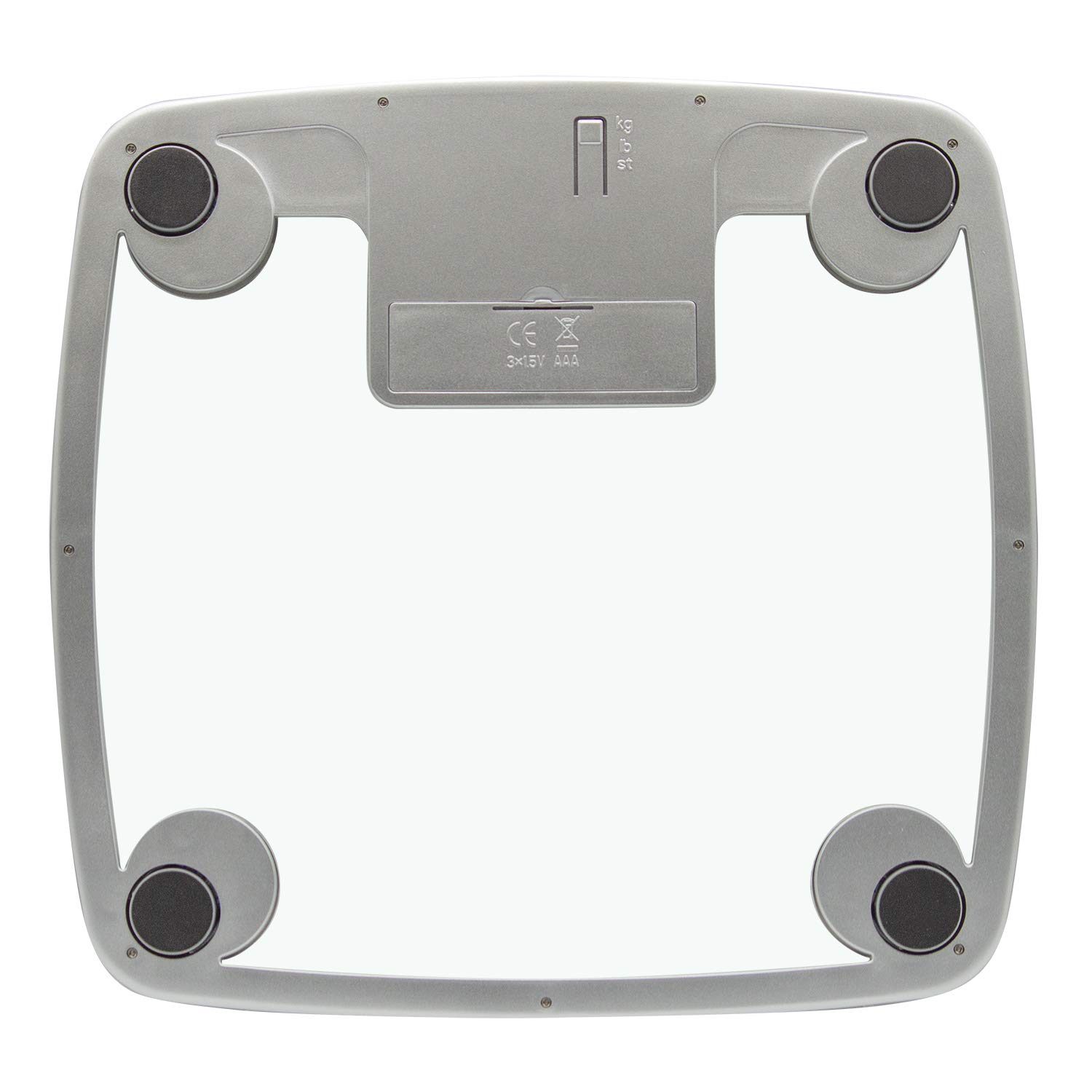 Digital Bathroom Scale - Smart Body Weight Scale with Auto Recognition, 440 lbs Capacity, Includes Batteries, Silver - Perfect for Home, Gym & Health Tracking