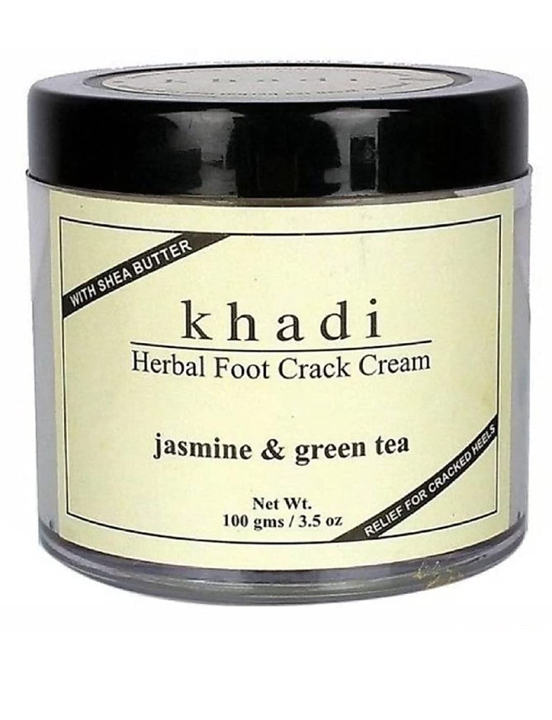 Herbigiri Herbal Jasmine & Green Tea Foot Cream 100GM - Moisturizing & Revitalizing Foot Care - Made in India - Perfect for Dry Cracked Heels & Tired Feet After Workout or Long Day