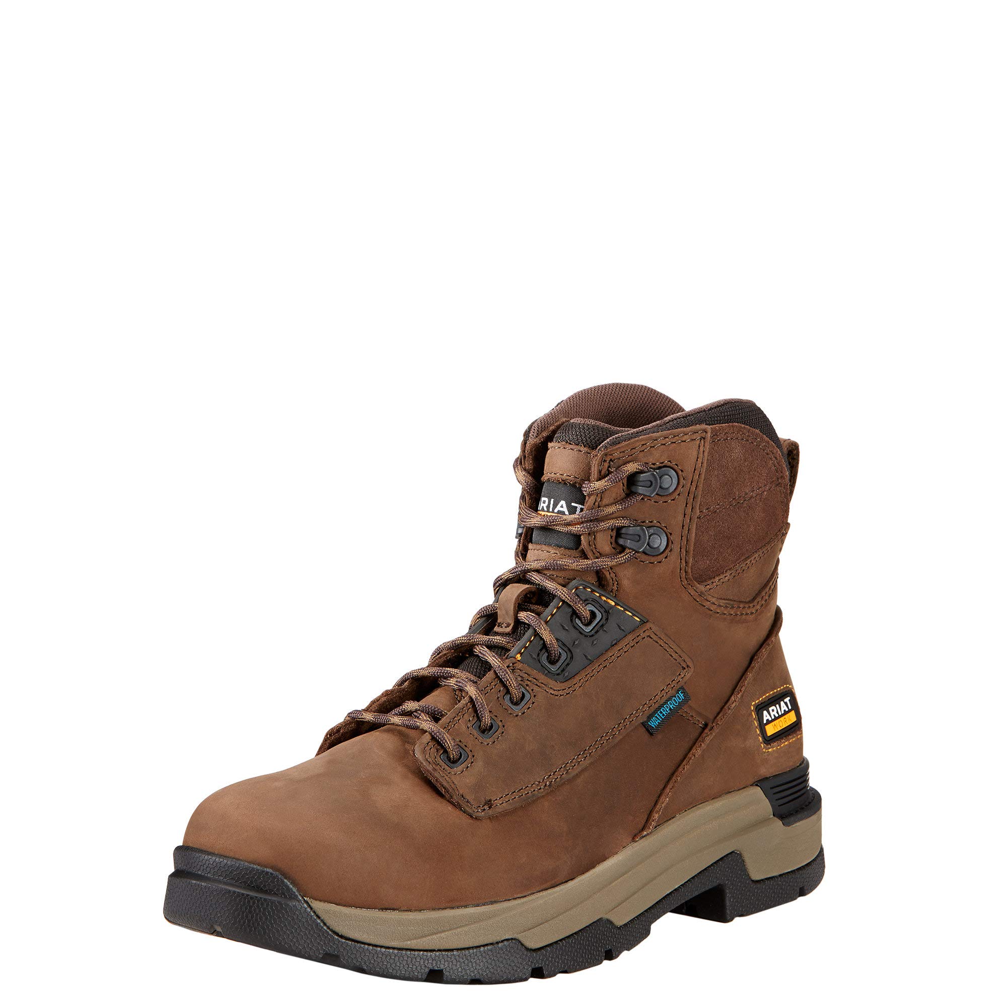 Ariat Men's Mastergrip Work Boots - Waterproof, Slip-Resistant, Steel Toe for Construction & Outdoor Work | Perfect for Job Sites, Hiking & Heavy Duty Use