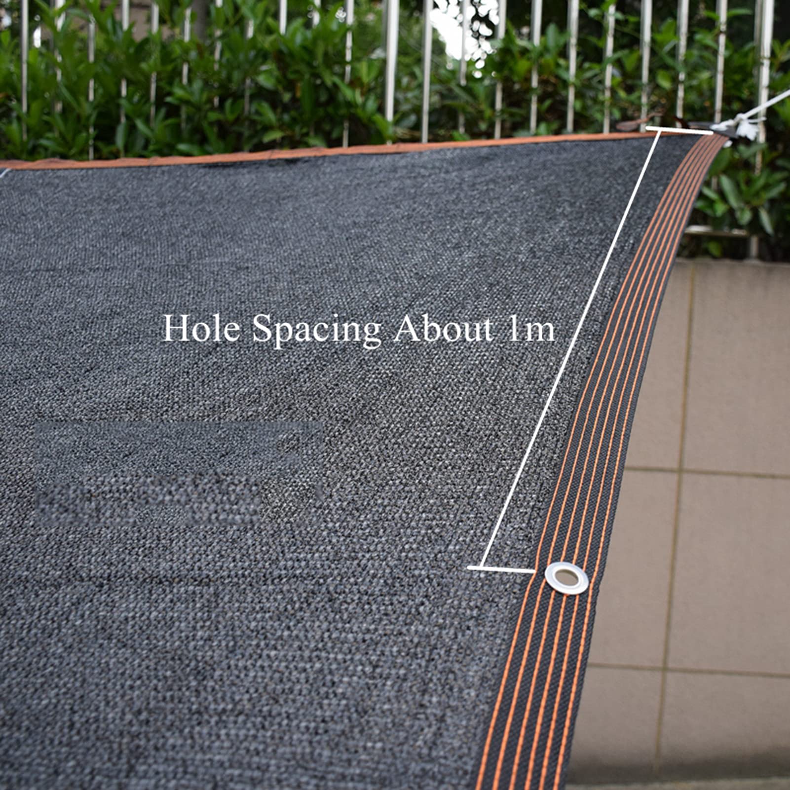 Premium 26x36ft Black Shade Cloth with Grommets - 90% UV Block Shade Net for Patio, Courtyard, Balcony & Greenhouse - Durable Sun Protection for Outdoor Plants, Gardens & Relaxation Areas
