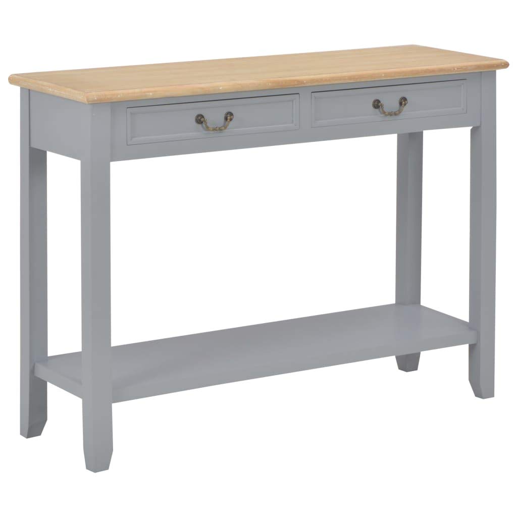 Solid Wood Entryway Console Table with 2 Drawers - Hallway Sofa Table for Living Room, Foyer & Bedroom - Perfect for Storage & Home Decor