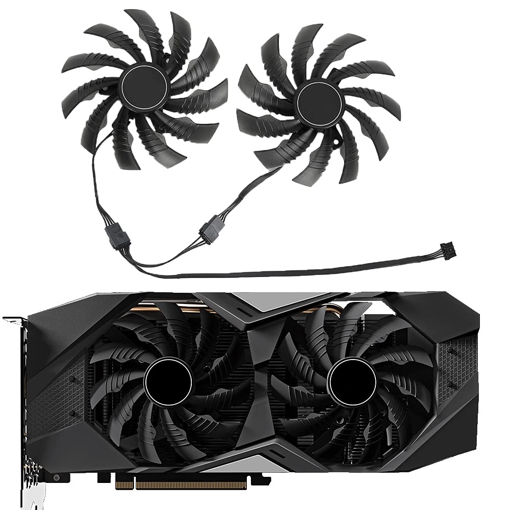 95MM PLD10010S12H Replacement Cooling Fan for Gigabyte GTX 1650/1660 Ti/RTX 2060/2070 Graphics Cards - High Performance GPU Fan for Gaming PC & Workstation Cooling (Fan-A)