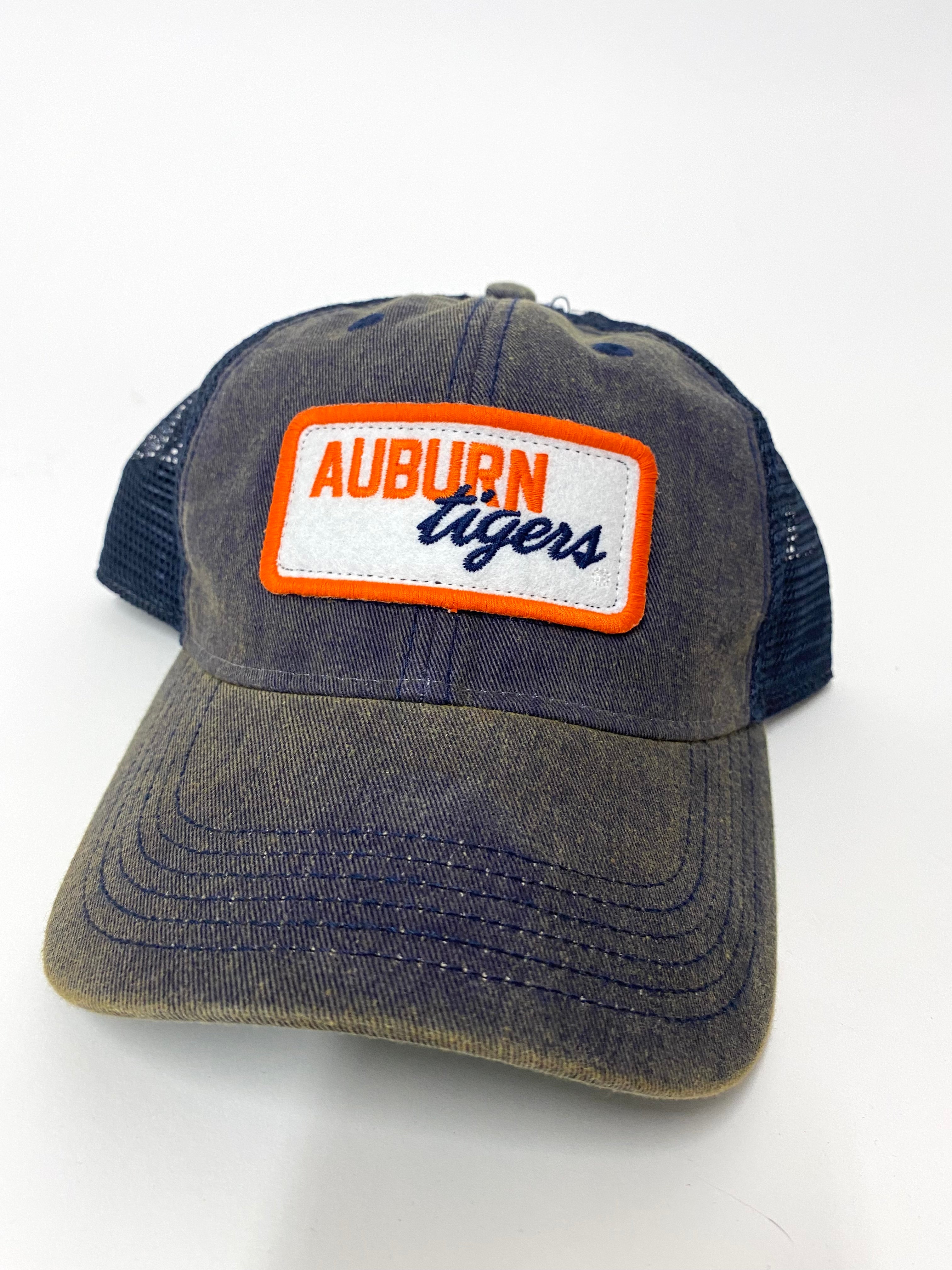 Legacy Tiger Script Patch Hat - Vintage Baseball Cap with Embroidered Logo - Perfect for Casual Wear, Sports & Street Style