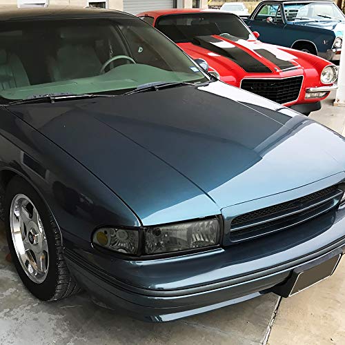 Spec-D Tuning 2LCLH-IPA91G-EU Crystal Smoke Headlights with Tinted Corner Lamps for Chevy Impala & Caprice - Upgrade Your Ride with Stylish Aftermarket Lighting (Perfect for Night Driving & Car Customization)