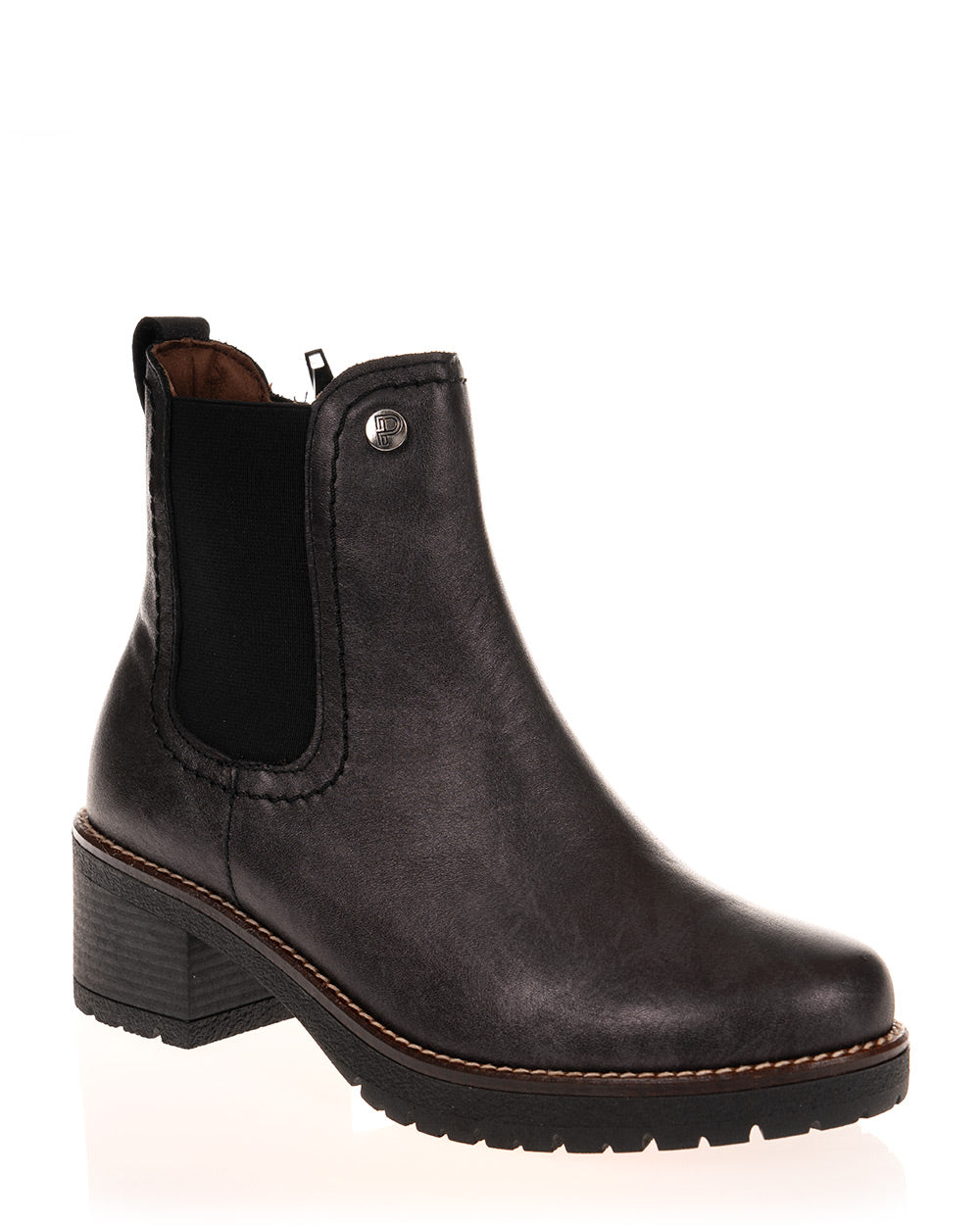 Pitillos 20027 Anthracite Leather Ankle Boots for Women - Comfortable & Stylish Casual Booties for Fall, Winter & Everyday Wear