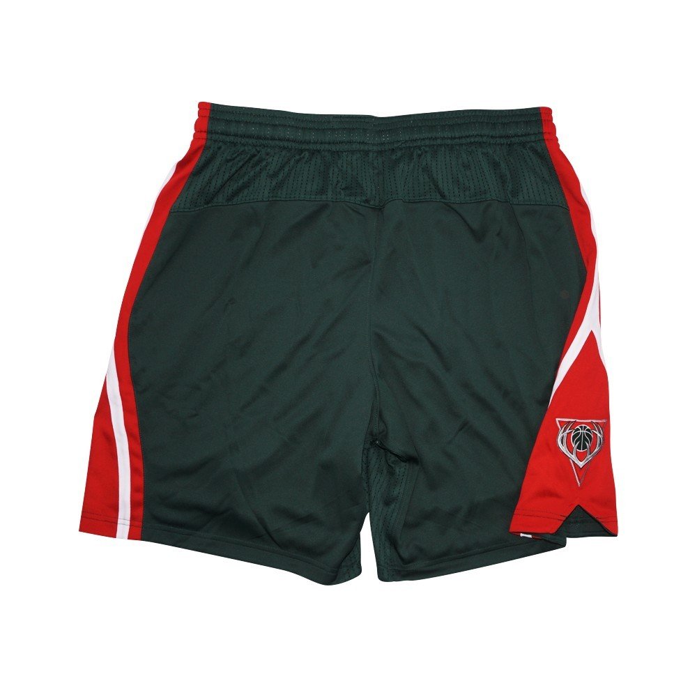 Adidas Milwaukee Bucks NBA Green Authentic On-Court Road Away Climalite Game Shorts for Men - Breathable Basketball Shorts for Training, Games & Casual Wear