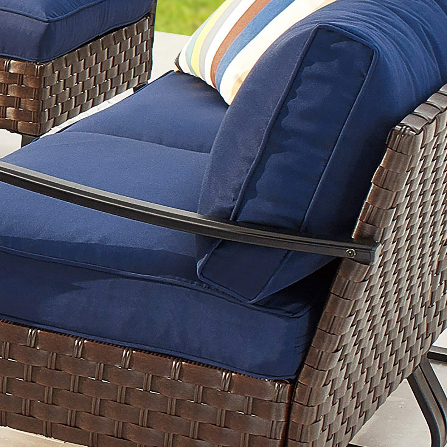 PatioFestival 5-Piece Modular Outdoor Wicker Furniture Set with 8.66