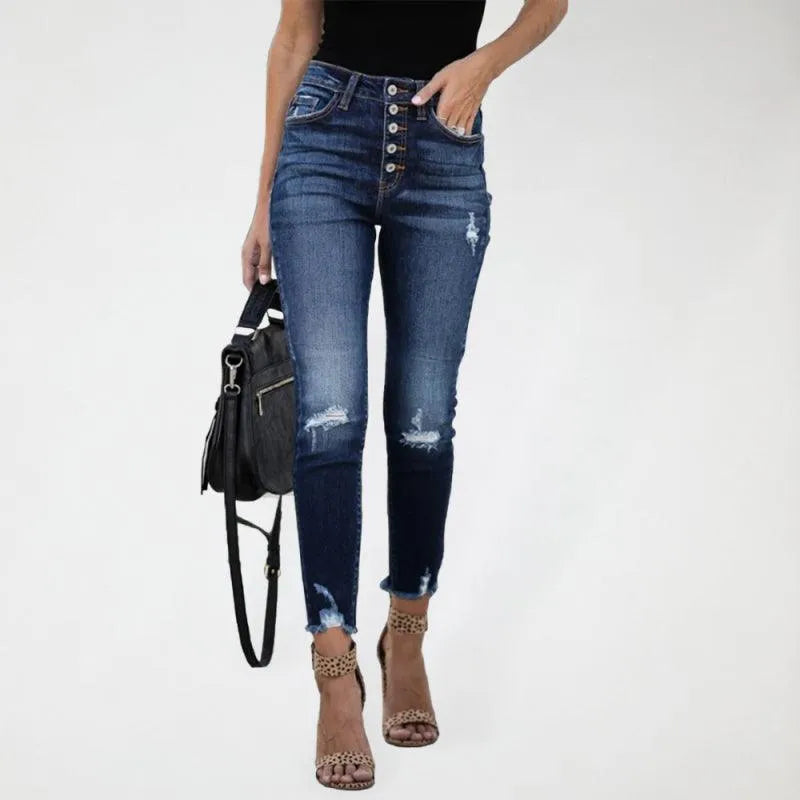 Best Women's Skinny Jeans - Ripped High Waist Denim Pants for Casual & Night Out | Trendy Stretch Jeans for Women | Perfect for Dating, Parties & Everyday Wear