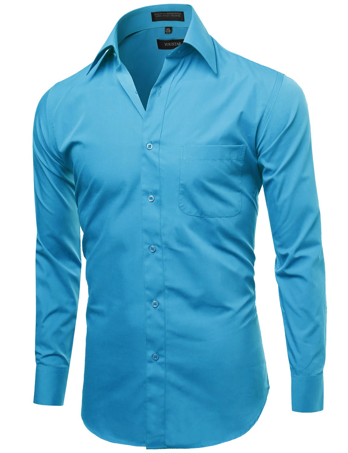 Premium Youstar Men's Regular Fit Dress Shirt - Classic Business & Formal Wear - Perfect for Office, Interviews & Special Occasions