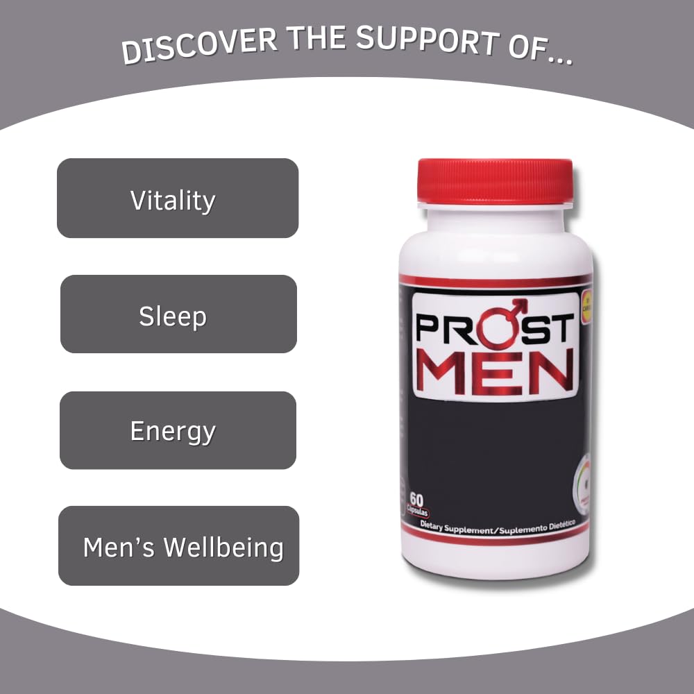 Premium Prostate Support Supplement with Saw Palmetto & Sting Nettle - Promotes Urinary Health, Better Sleep & Energy - 240 Capsules (2-Pack) for Men's Wellness & Vitality - Ideal for Active Lifestyles & Nighttime Comfort