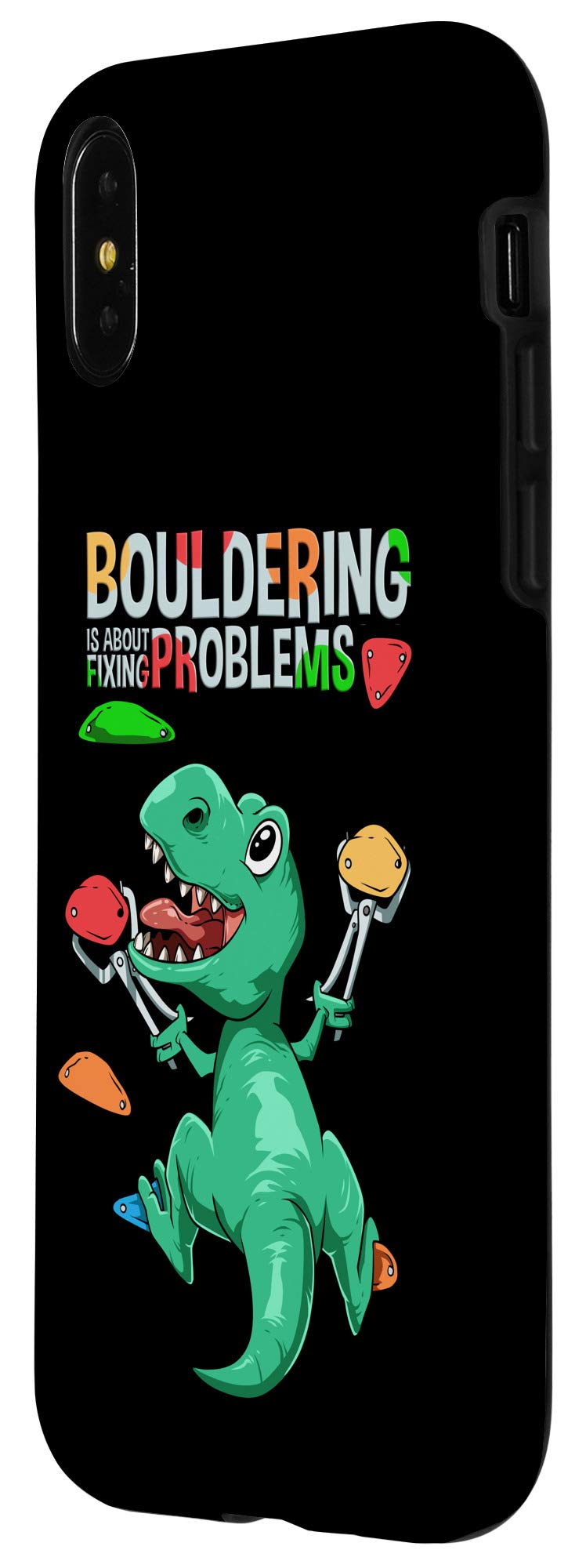iPhone X/XS T-Rex Rugged Case - Shockproof Protective Cover for Bouldering, Rock Climbing & Outdoor Adventures | Perfect for Hiking, Camping & Extreme Sports