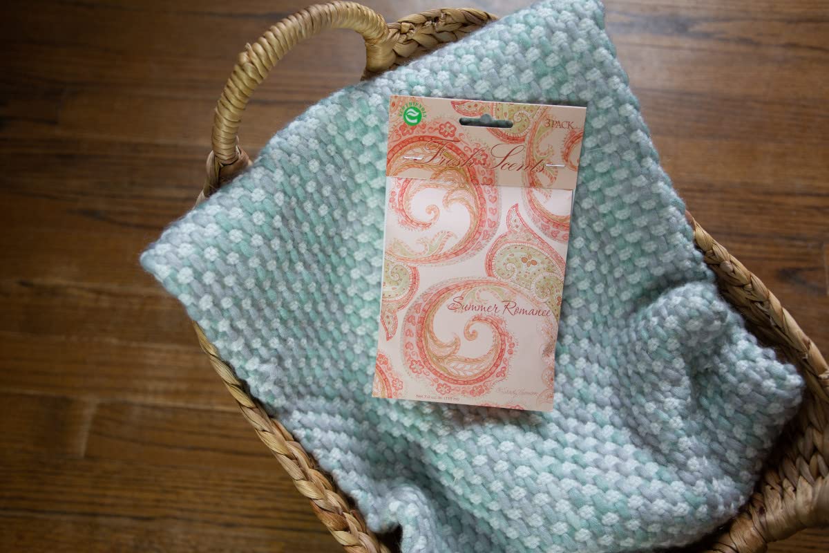 Fresh Scents Scented Sachets - Summer Romance Fragrance, 6-Pack Aromatherapy Sachets for Drawers, Closets & Cars | Long-Lasting Natural Scent
