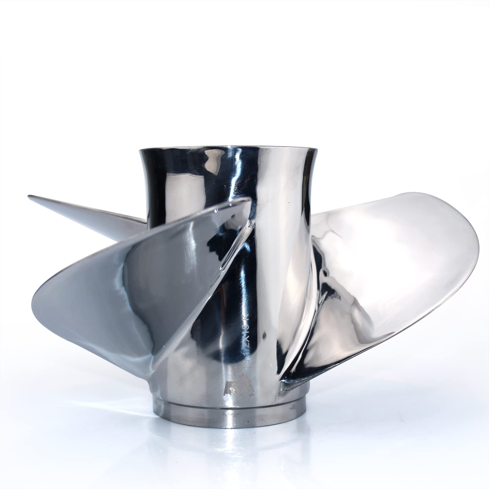 CAPTAIN Propeller 13.5x15 Stainless Steel Outboard Boat Motor for Yamaha T50-T60 60-70HP, F70-F115 75-115HP, 130HP Models | 15 Tooth Spline 6E5-45947-00-EL | Perfect for Fishing, Boating & Marine Activities